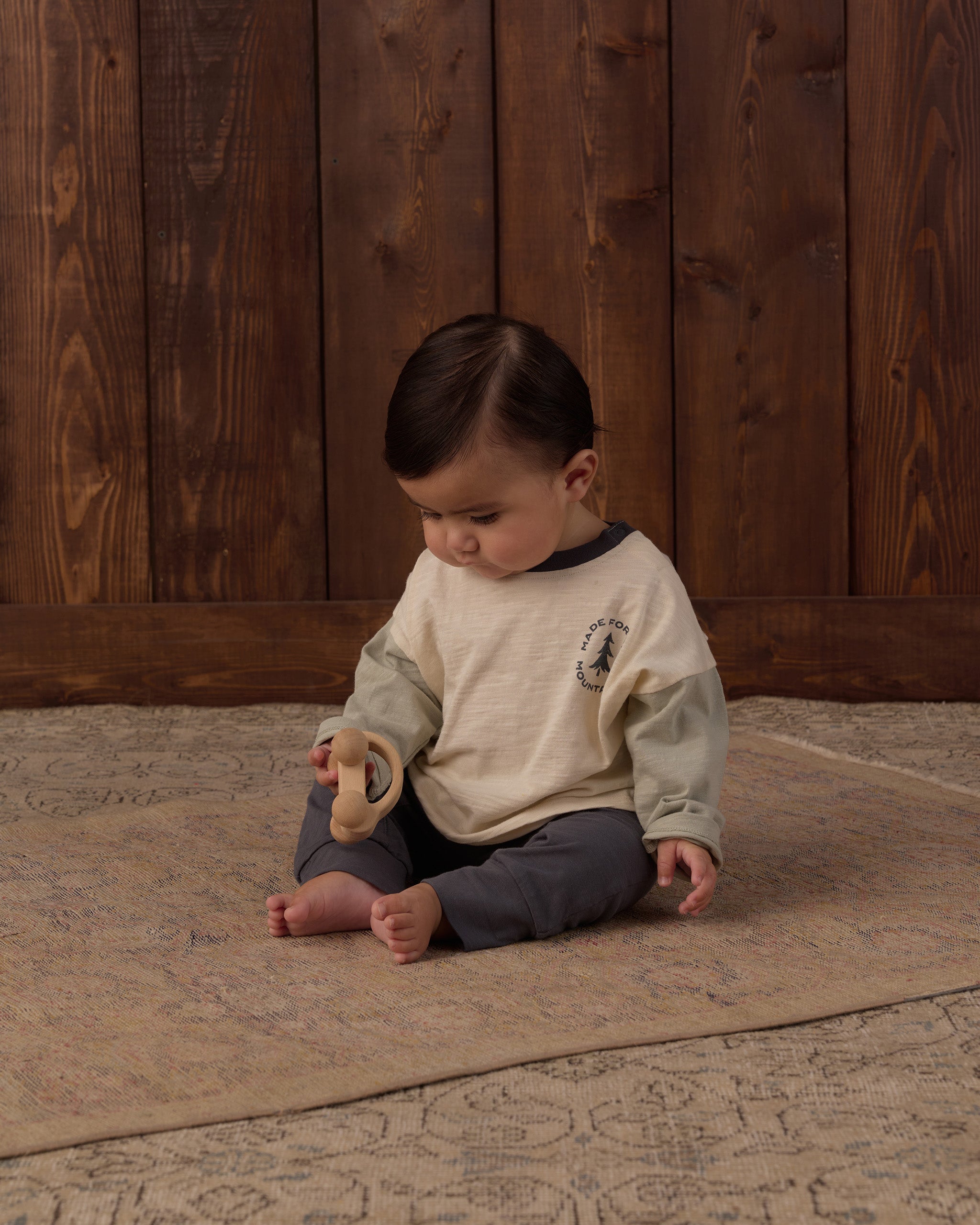Camden Long Sleeve Tee Made For The Mountains - Rylee + Cru | Kids Clothes | Trendy Baby Clothes | Modern Infant Outfits |
