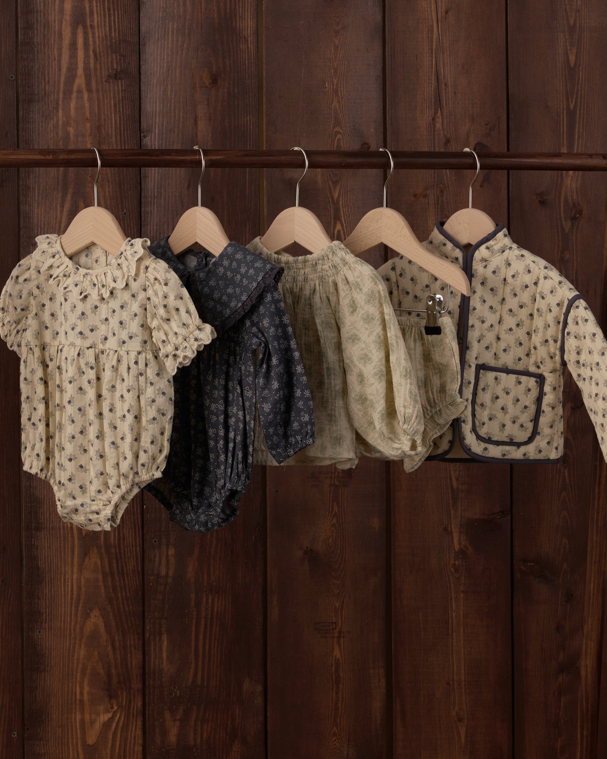 Fern Romper Heart Ditsy - Rylee + Cru | Kids Clothes | Trendy Baby Clothes | Modern Infant Outfits |