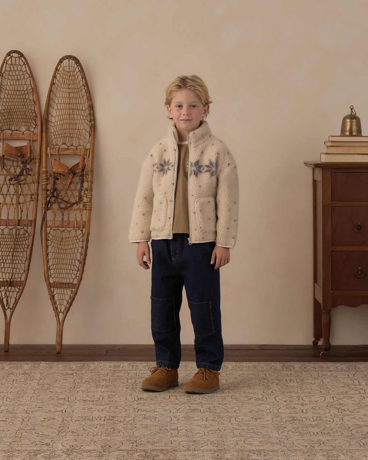 Felix Jacket Natural Fair Isle - Rylee + Cru | Kids Clothes | Trendy Baby Clothes | Modern Infant Outfits |