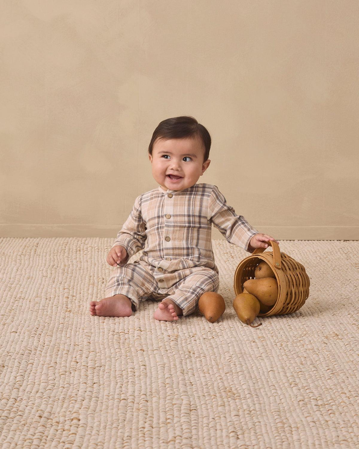 Pocketed Woven Jumpsuit Fall Plaid - Rylee + Cru | Kids Clothes | Trendy Baby Clothes | Modern Infant Outfits |
