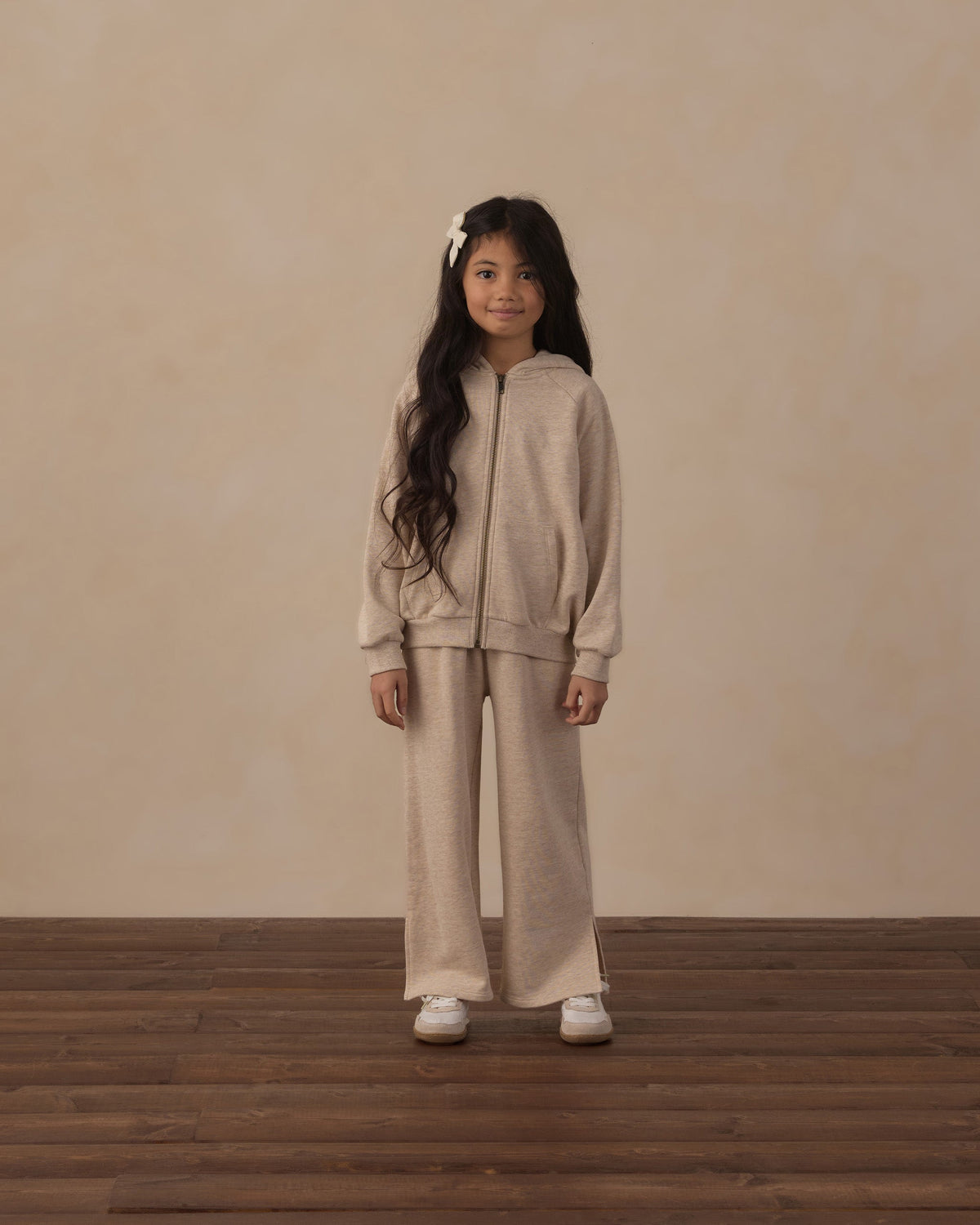 Hailey Sweatpant Heathered Ash - Rylee + Cru | Kids Clothes | Trendy Baby Clothes | Modern Infant Outfits |