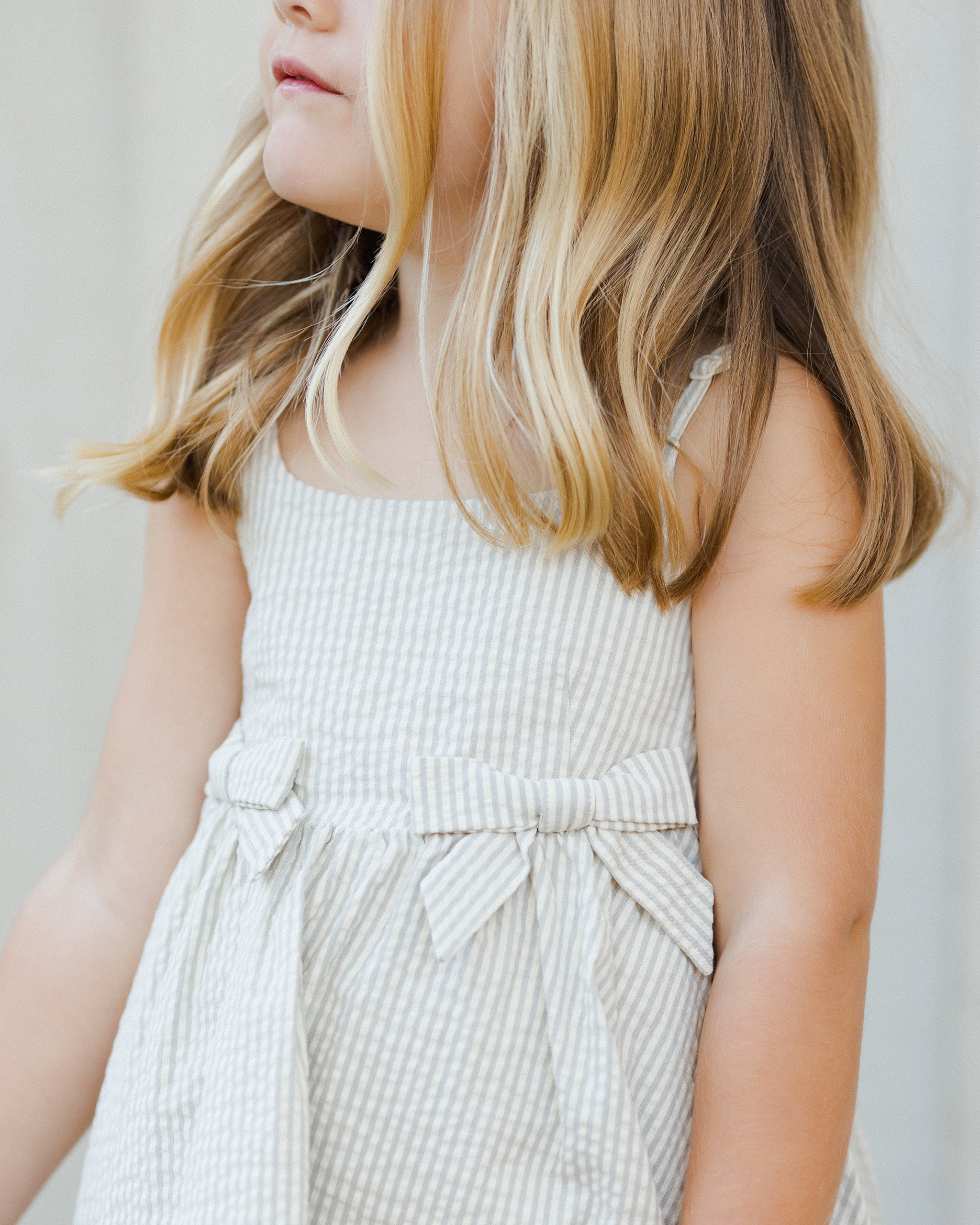 Betsy Dress | Sage Stripe