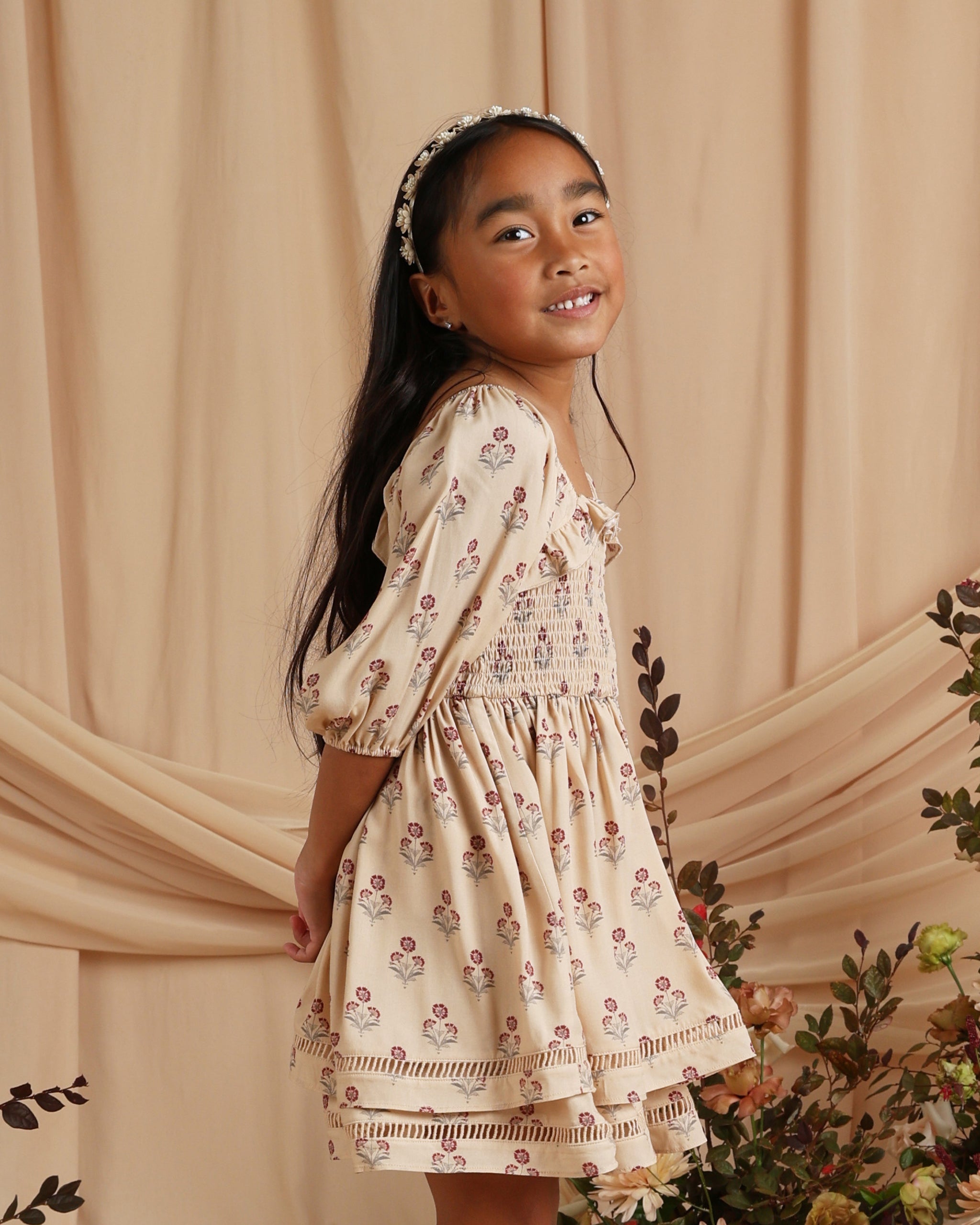 Bandeau fleuri || Ivoire*