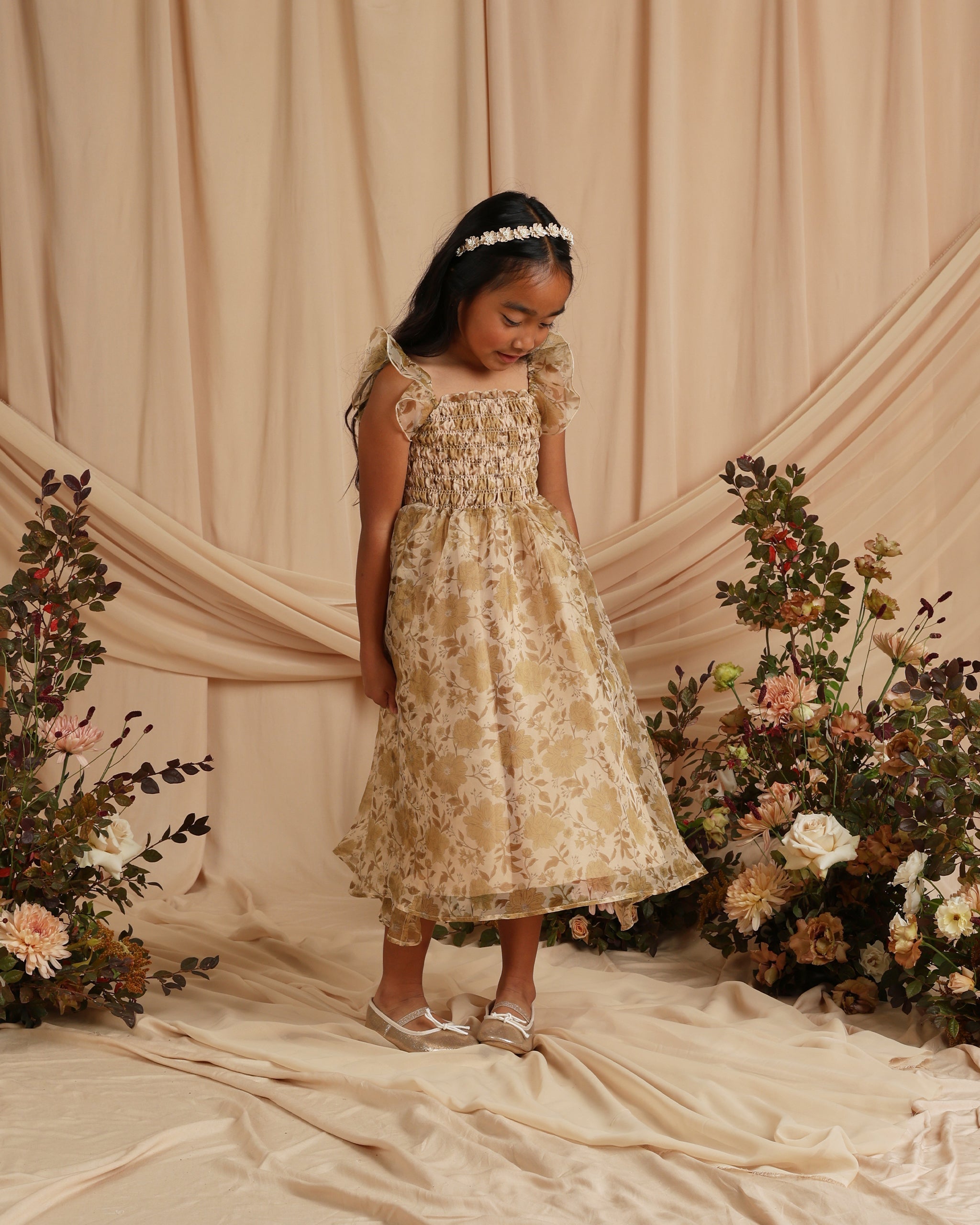 Bandeau fleuri || Ivoire*