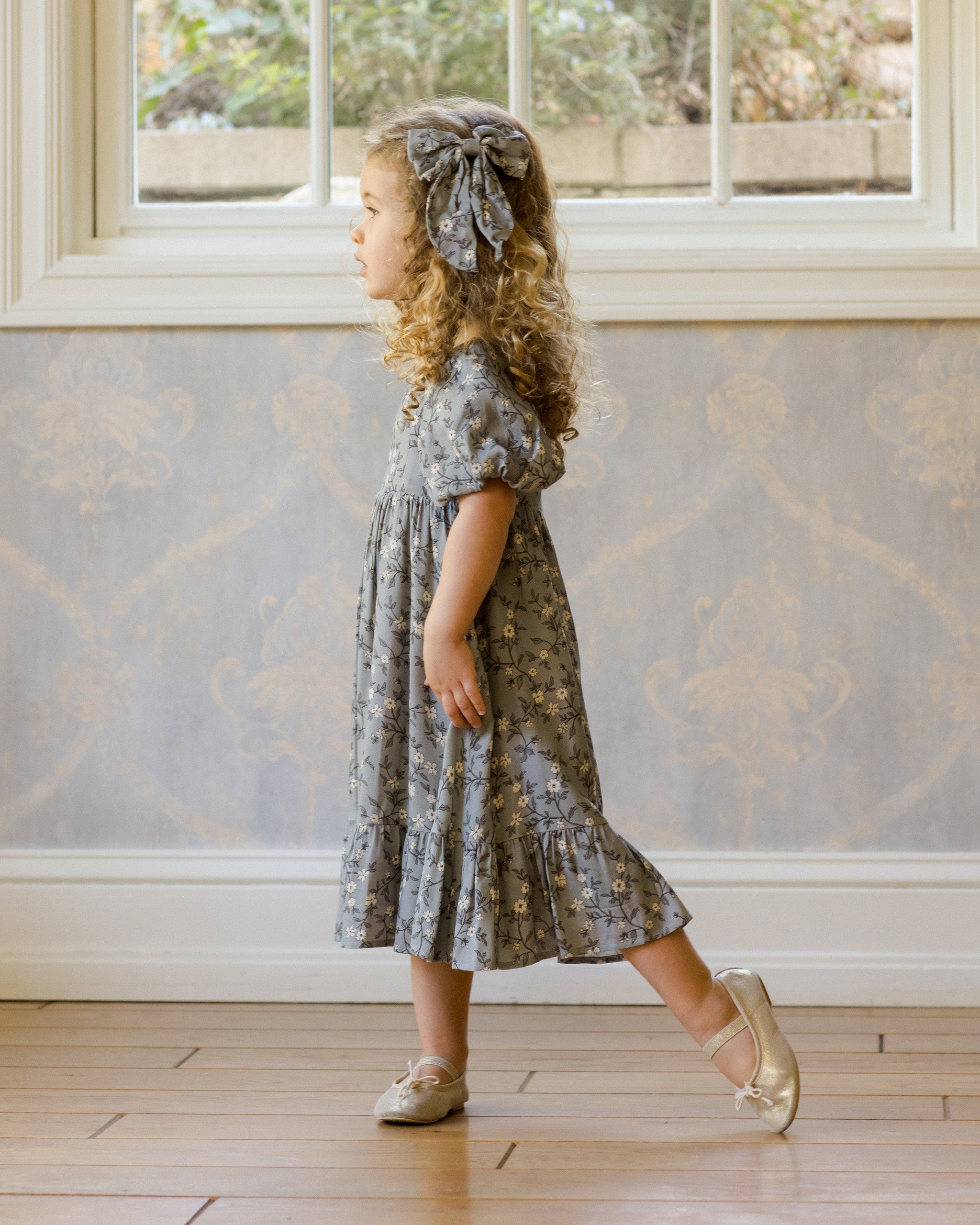 Everly Bow | French Blue Floral