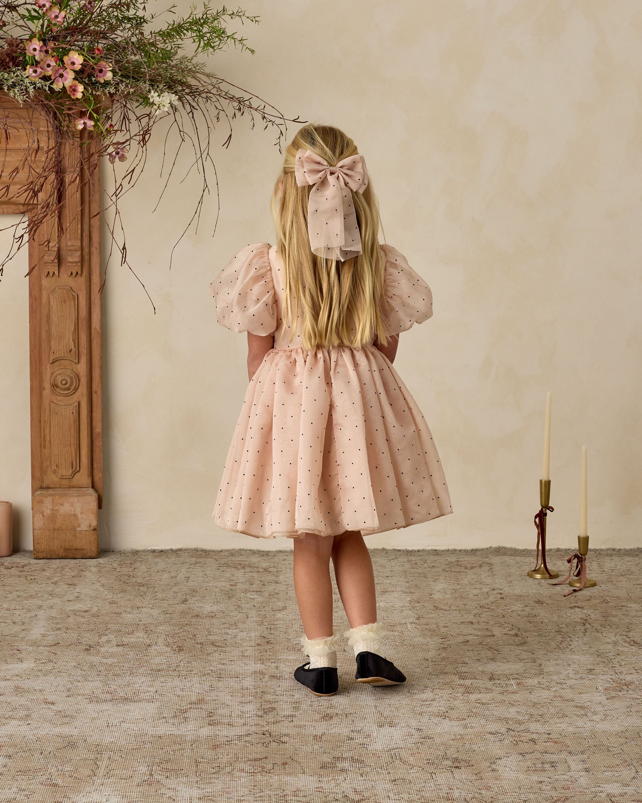 Alice Bow | Flocked Dot