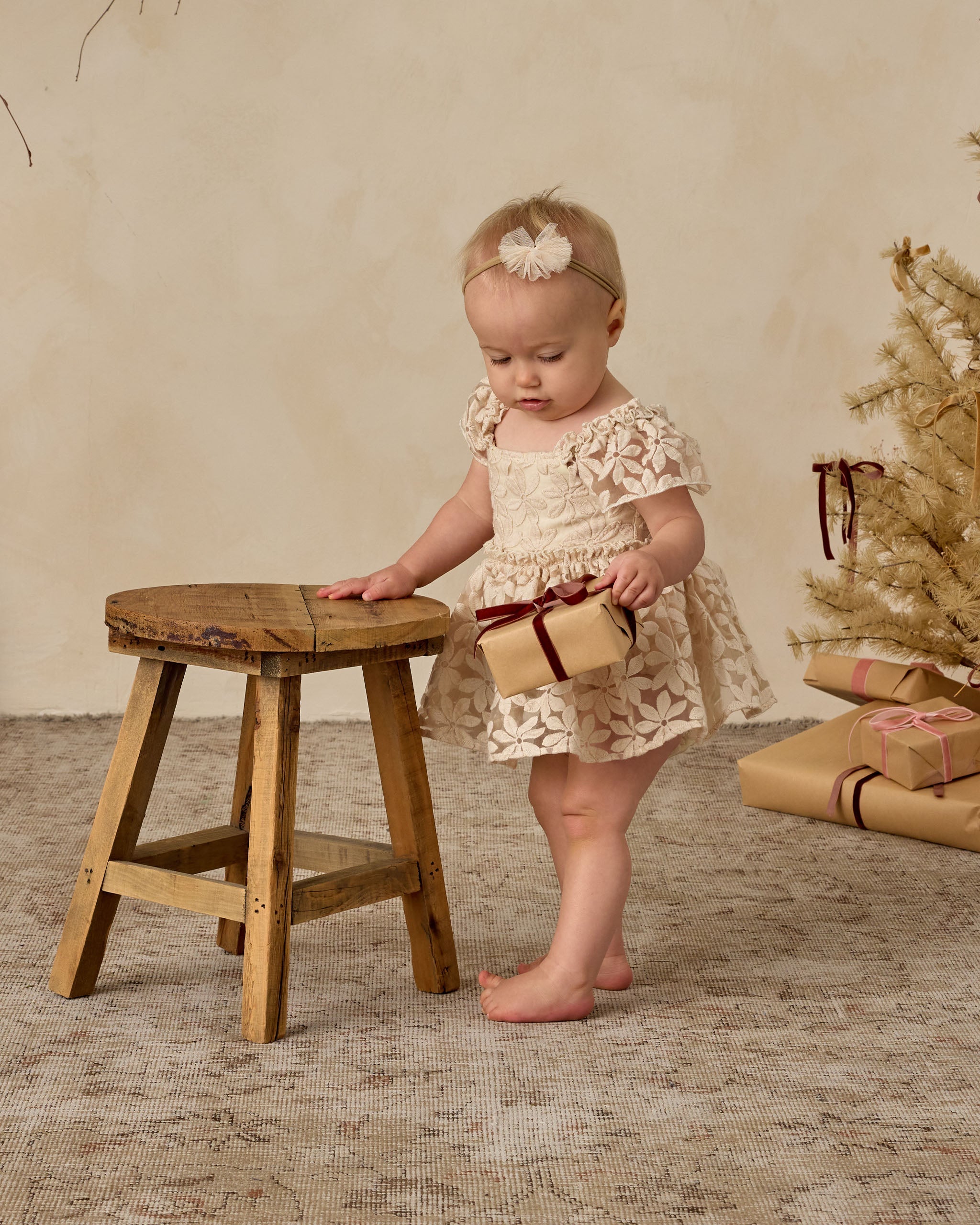 Margot Romper | Embroidered Daisy