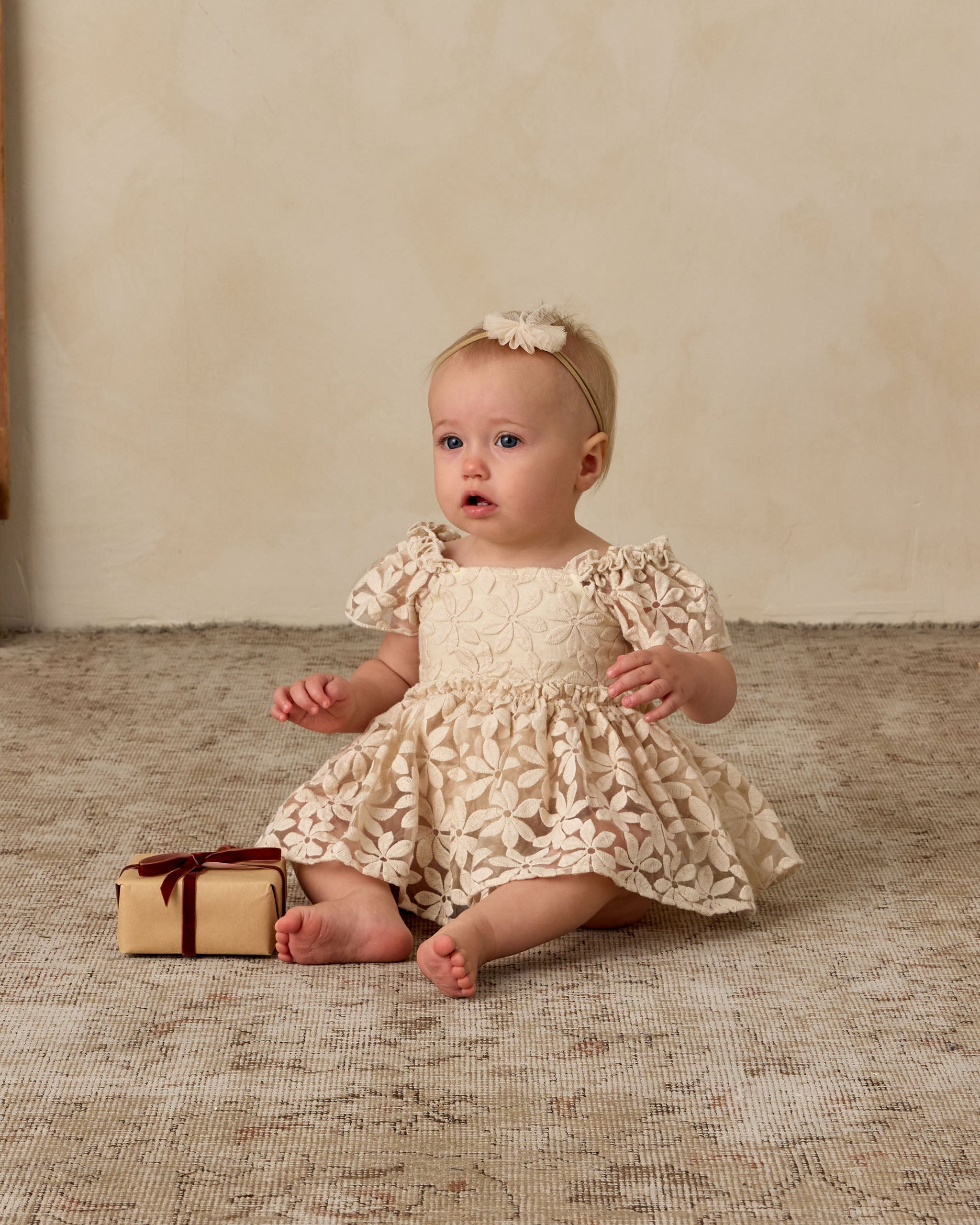 Margot Romper | Embroidered Daisy