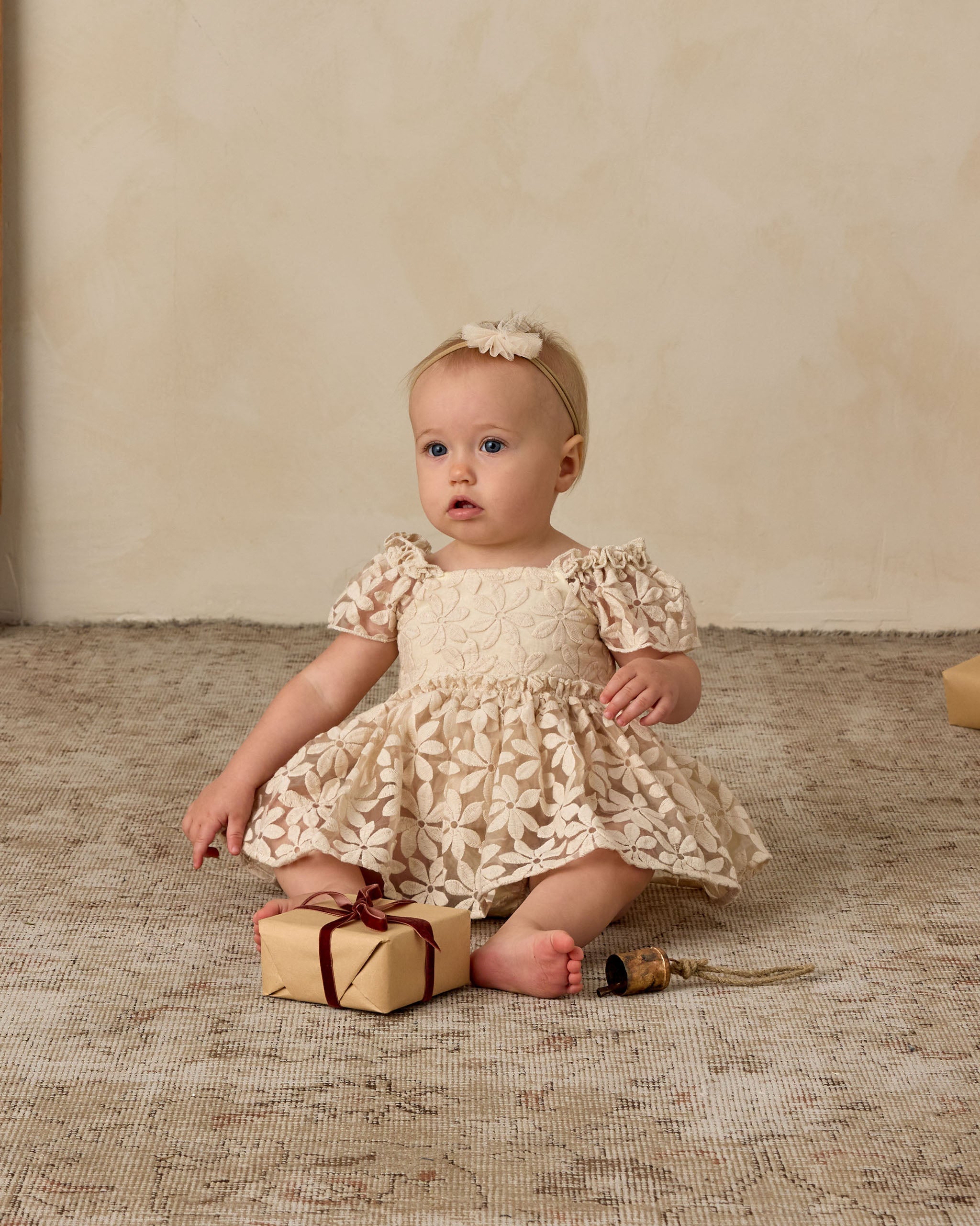 Margot Romper | Embroidered Daisy