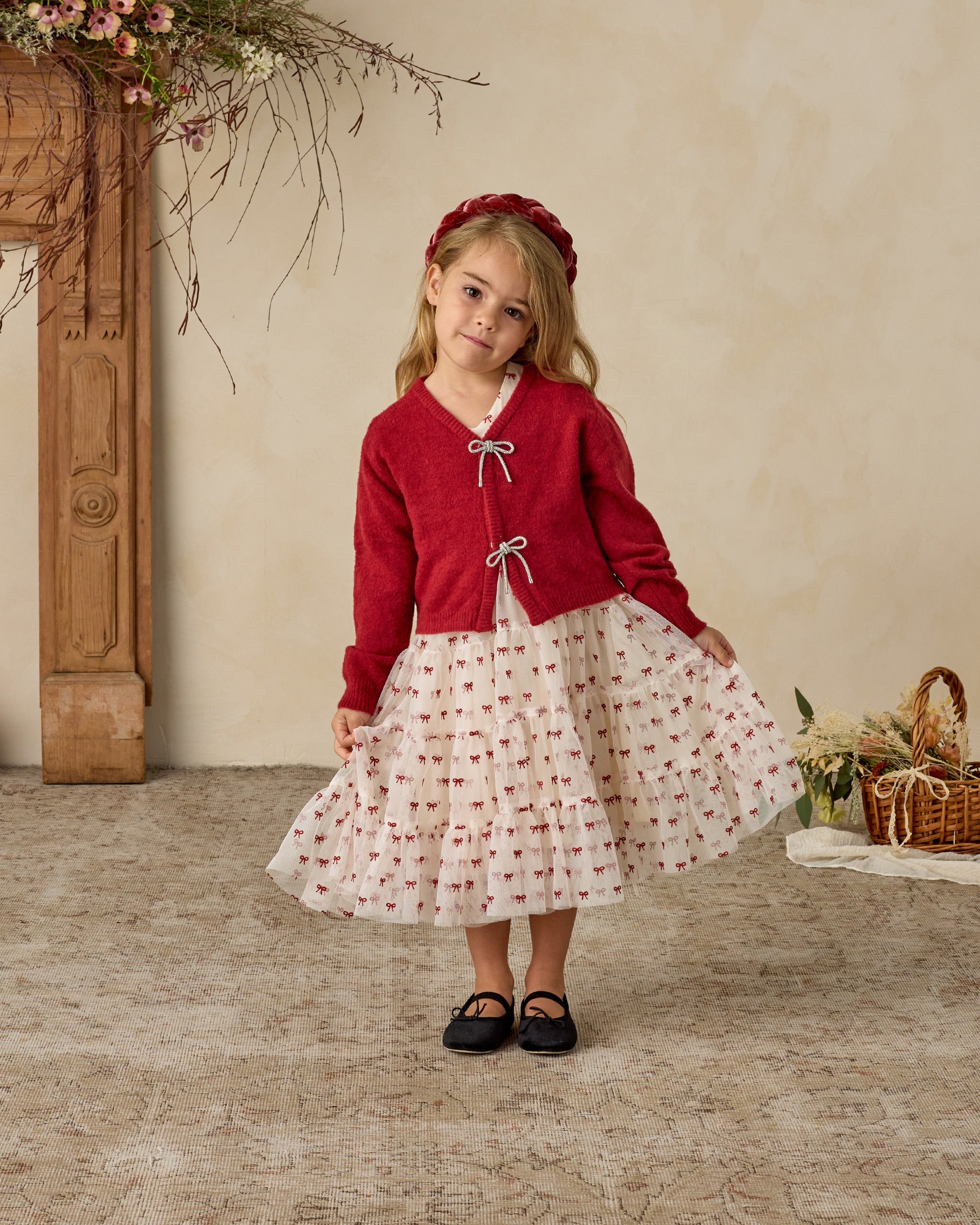 Bow Cardigan | Ruby
