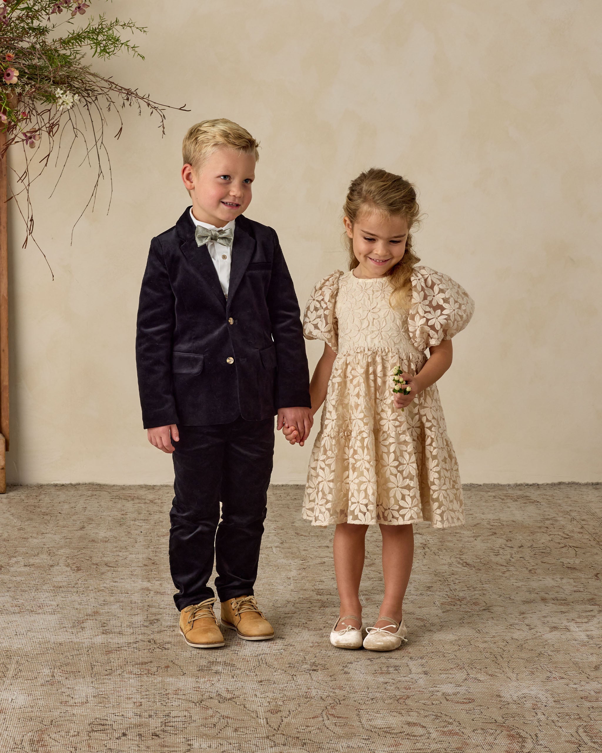 Chloe Dress | Embroidered Daisy