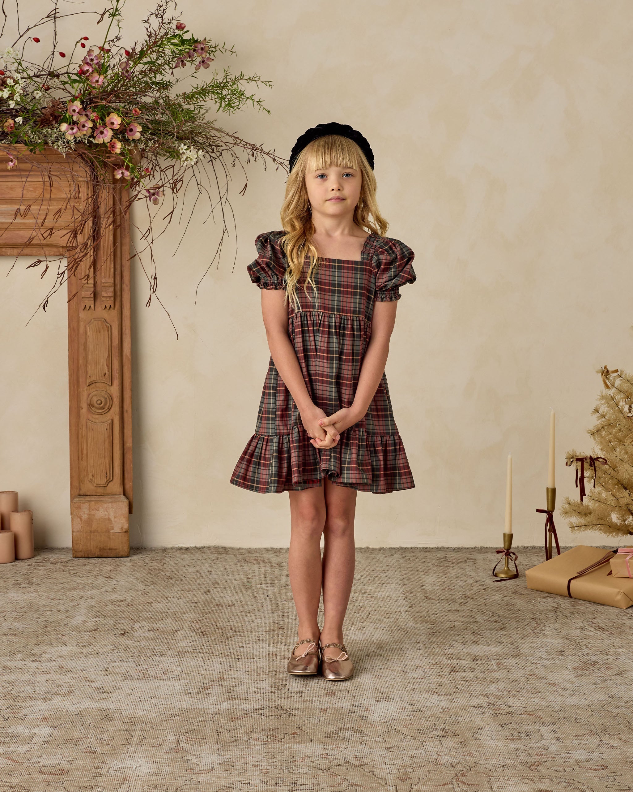 Louella Dress | Winter Tartan