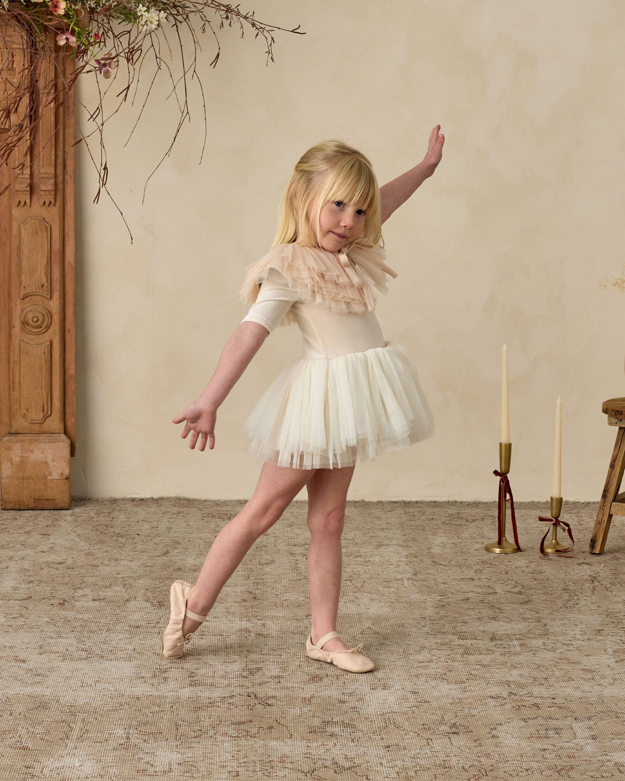 Ruffle Tulle Collar | Antique