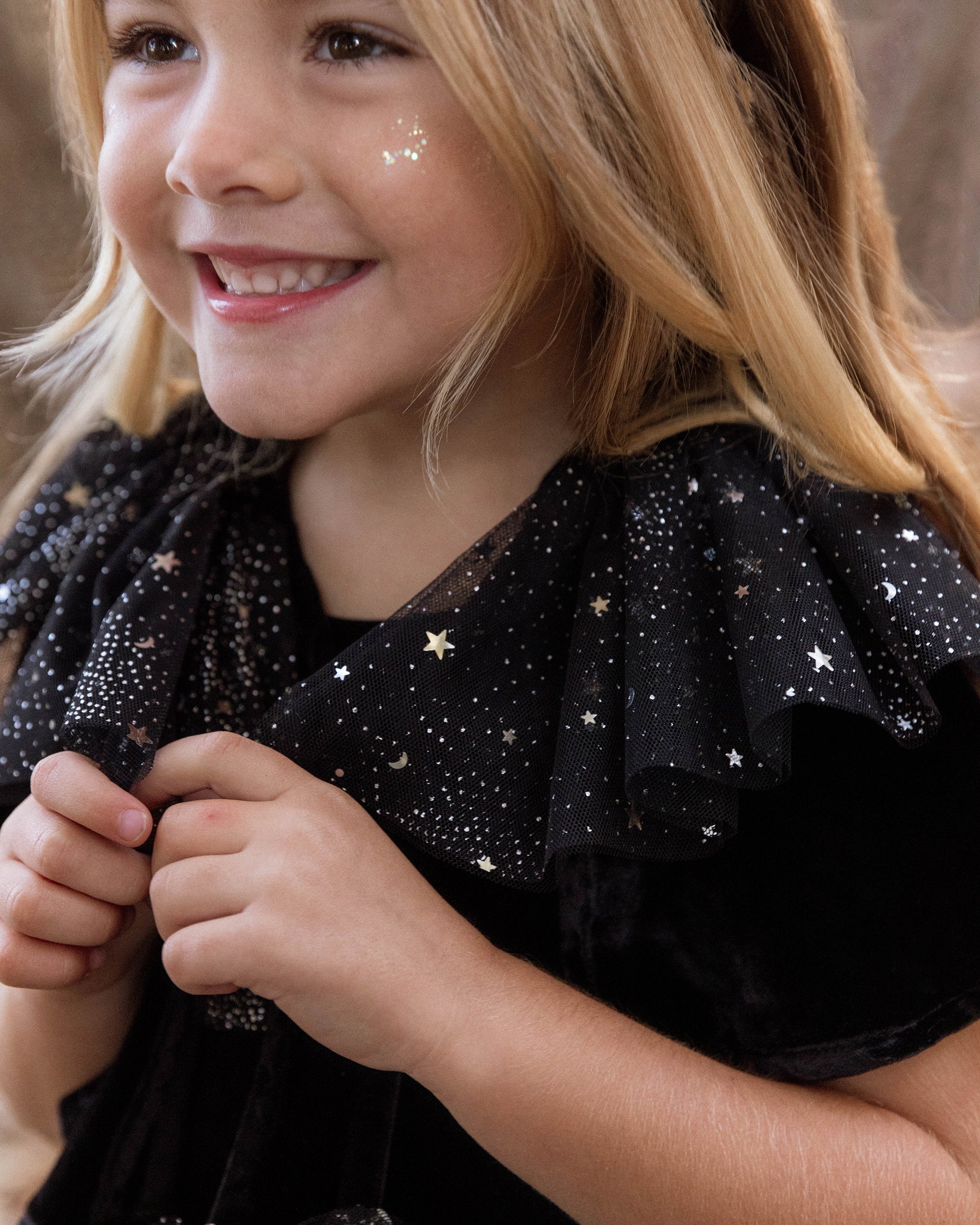Ruffled Collar | Night Sky - Rylee + Cru | Kids Clothes | Trendy Baby Clothes | Modern Infant Outfits |