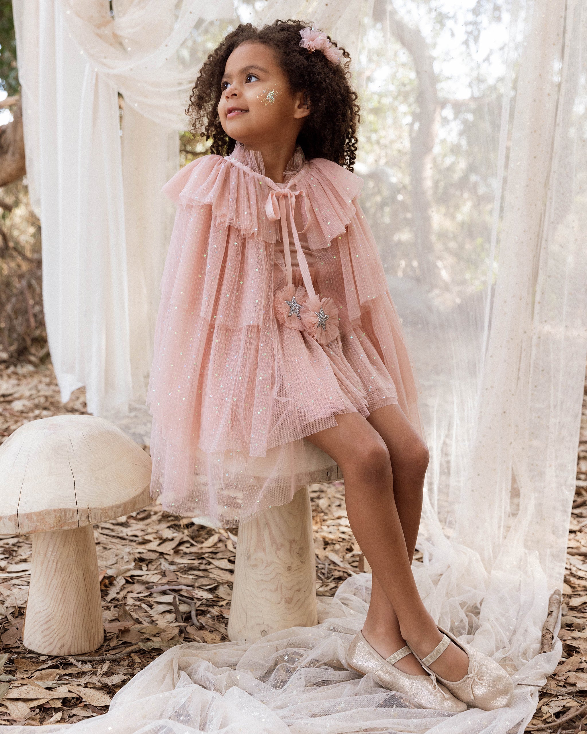 Flutter Tulle Clips | Rose - Rylee + Cru | Kids Clothes | Trendy Baby Clothes | Modern Infant Outfits |