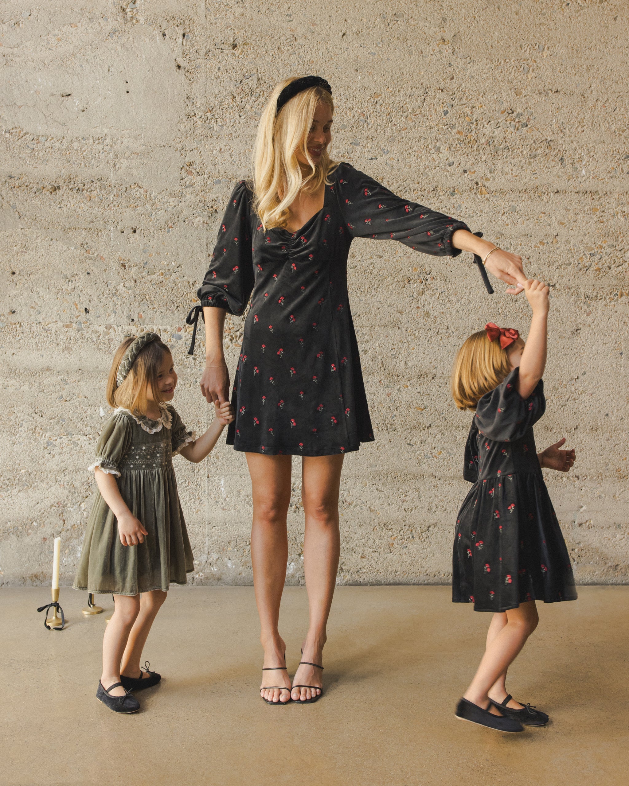 Morgan Dress | Velvet Floral