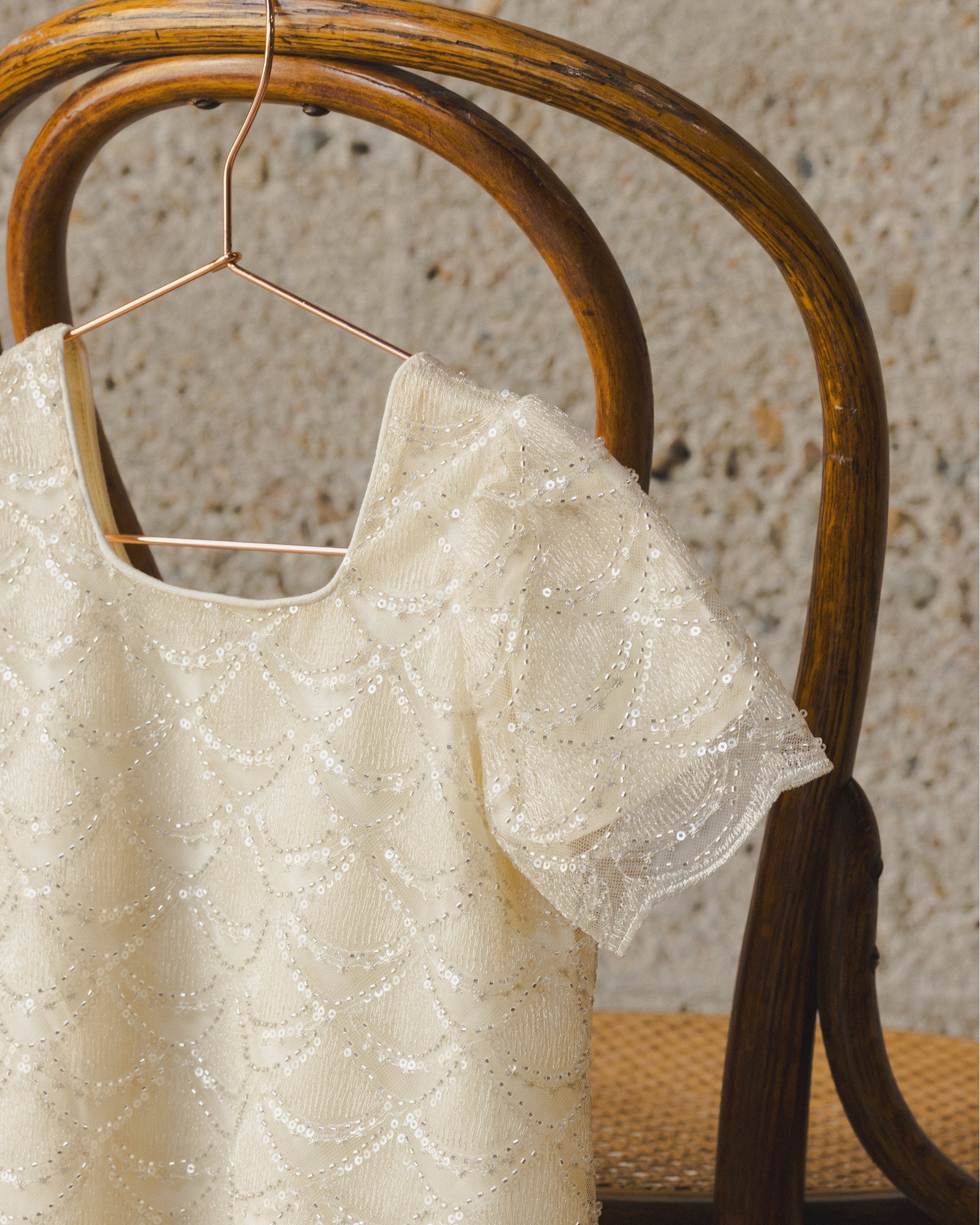 Daisy Dress | Silver Metallic