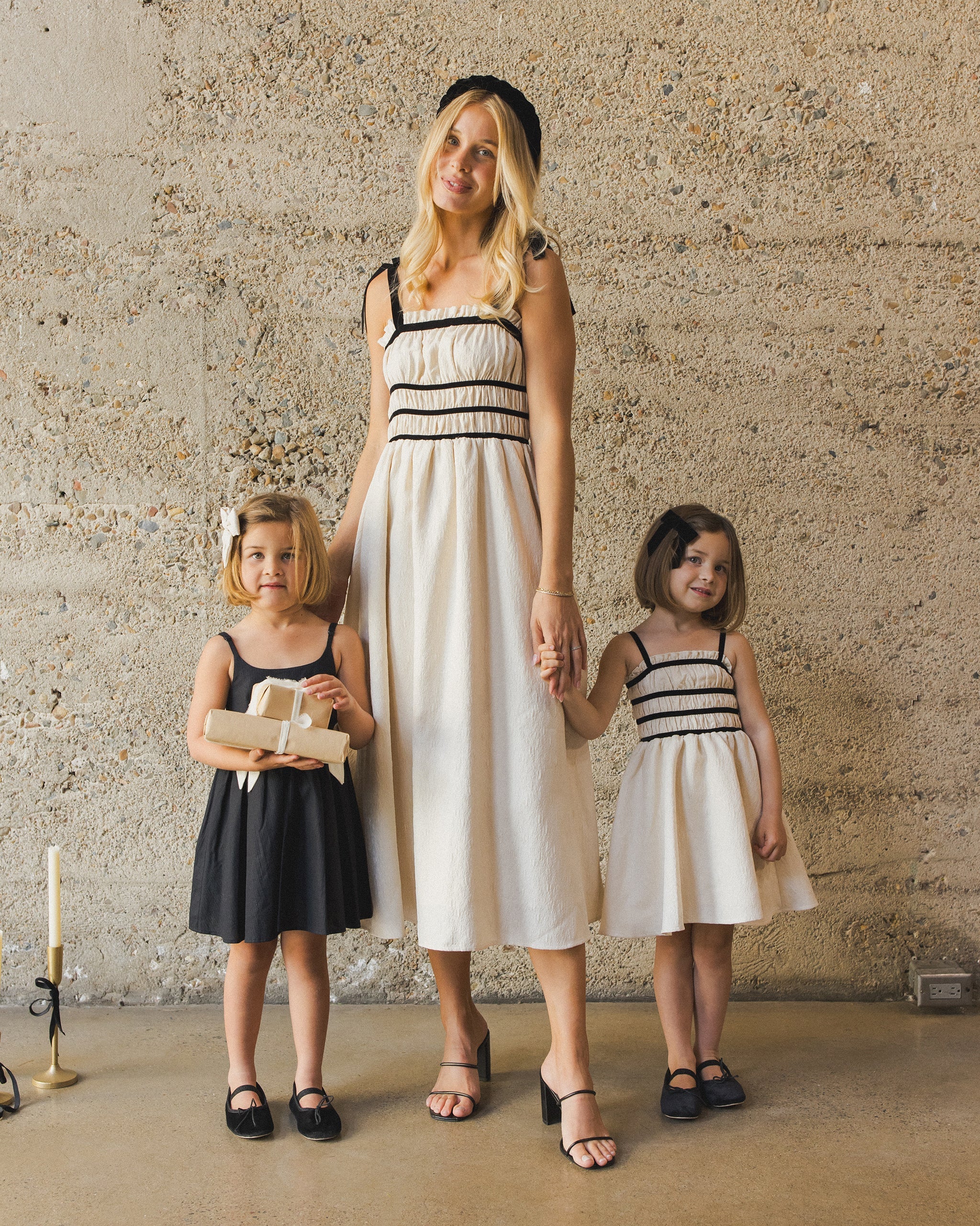 Annabelle Dress | Metallic Ivory