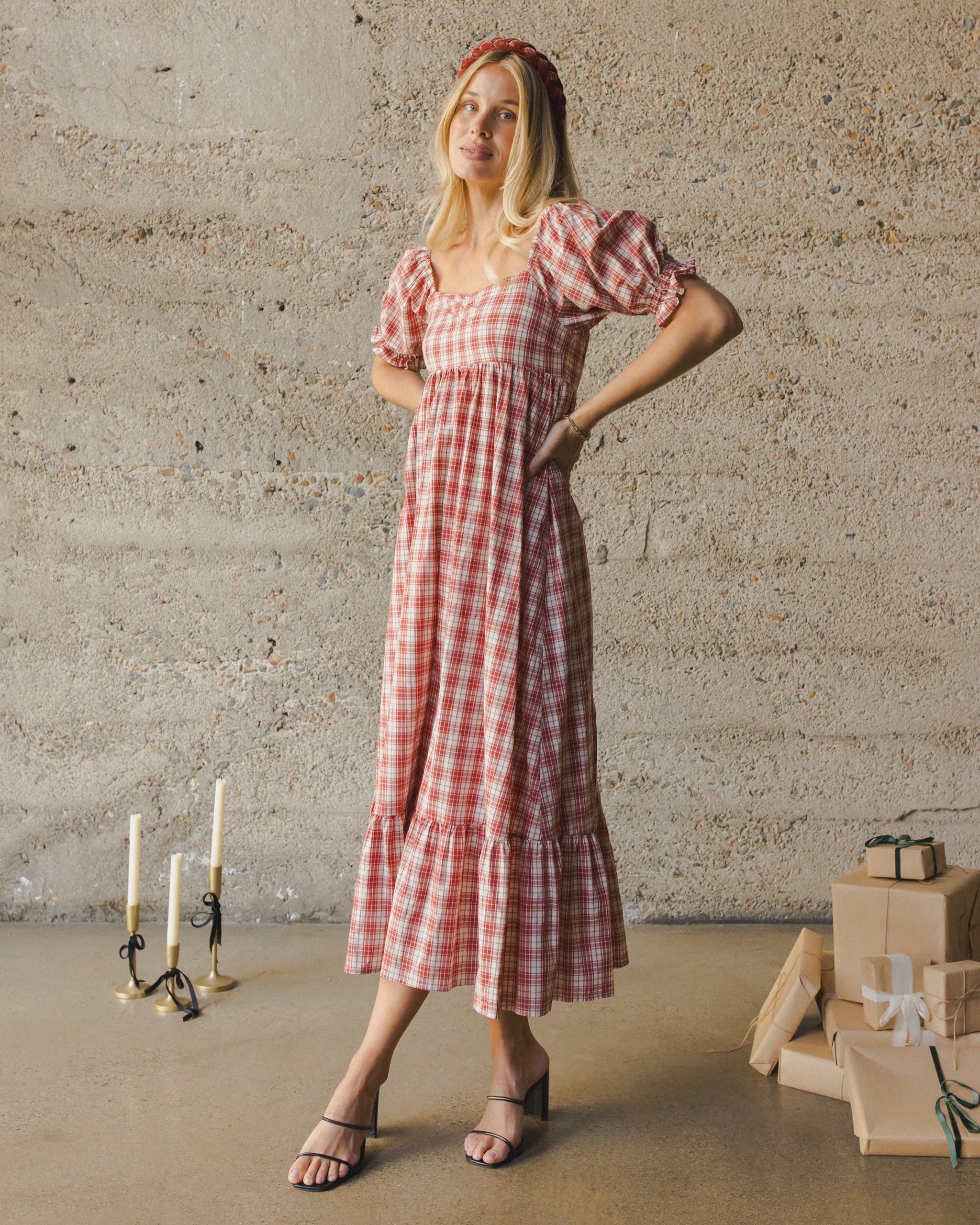 Chloe Dress | Holiday Tartan