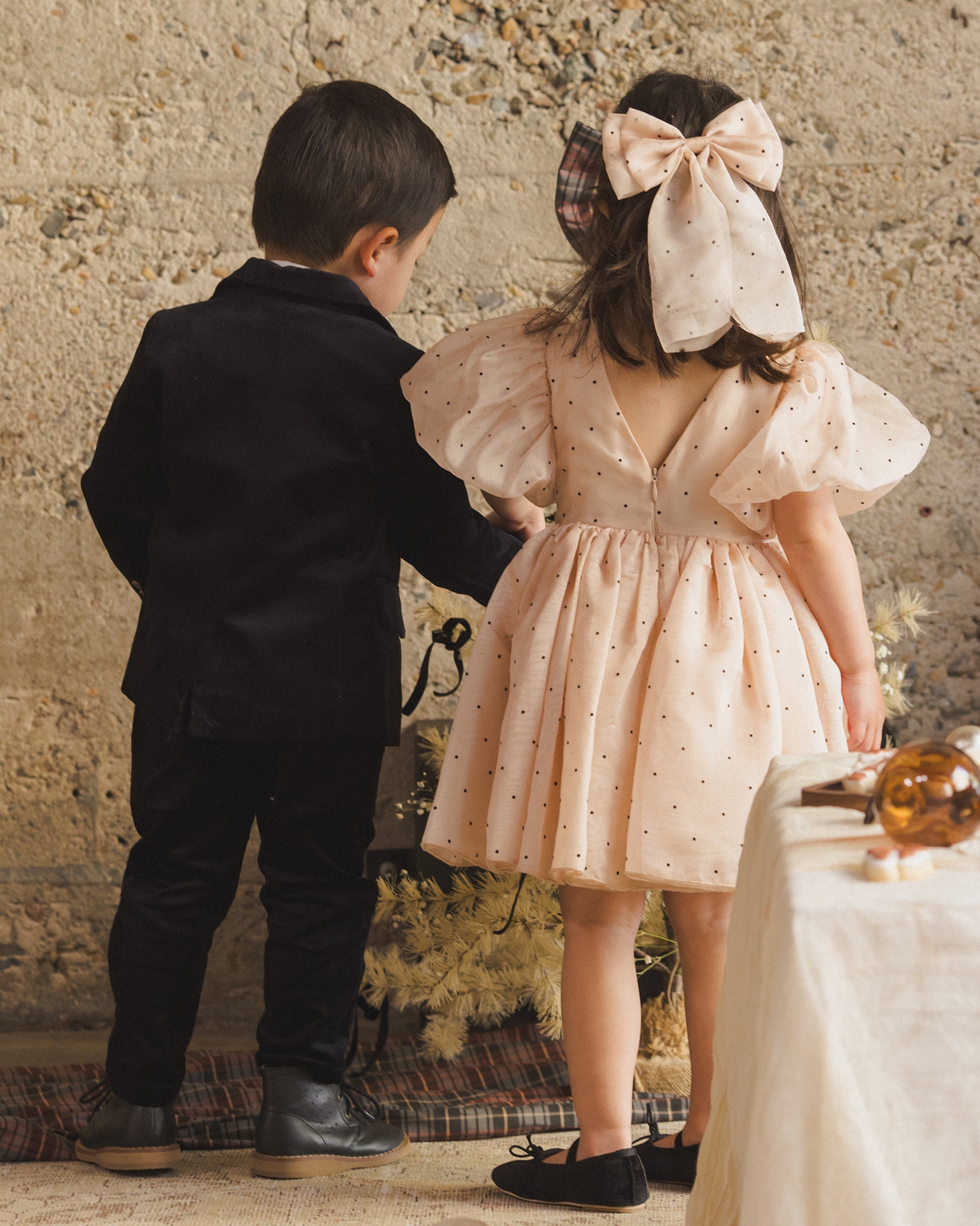 Alice Bow | Flocked Dot