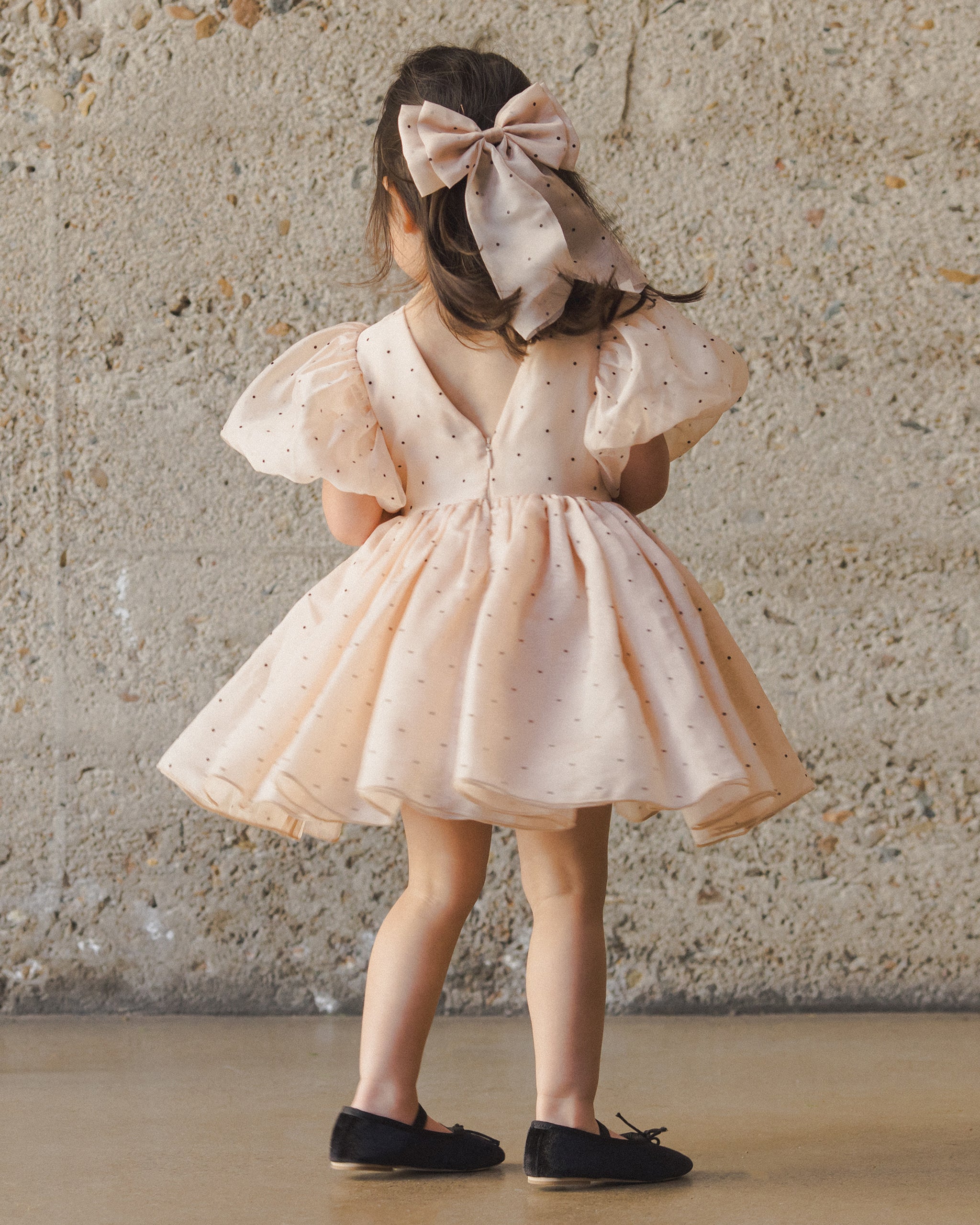 Alice Bow | Flocked Dot