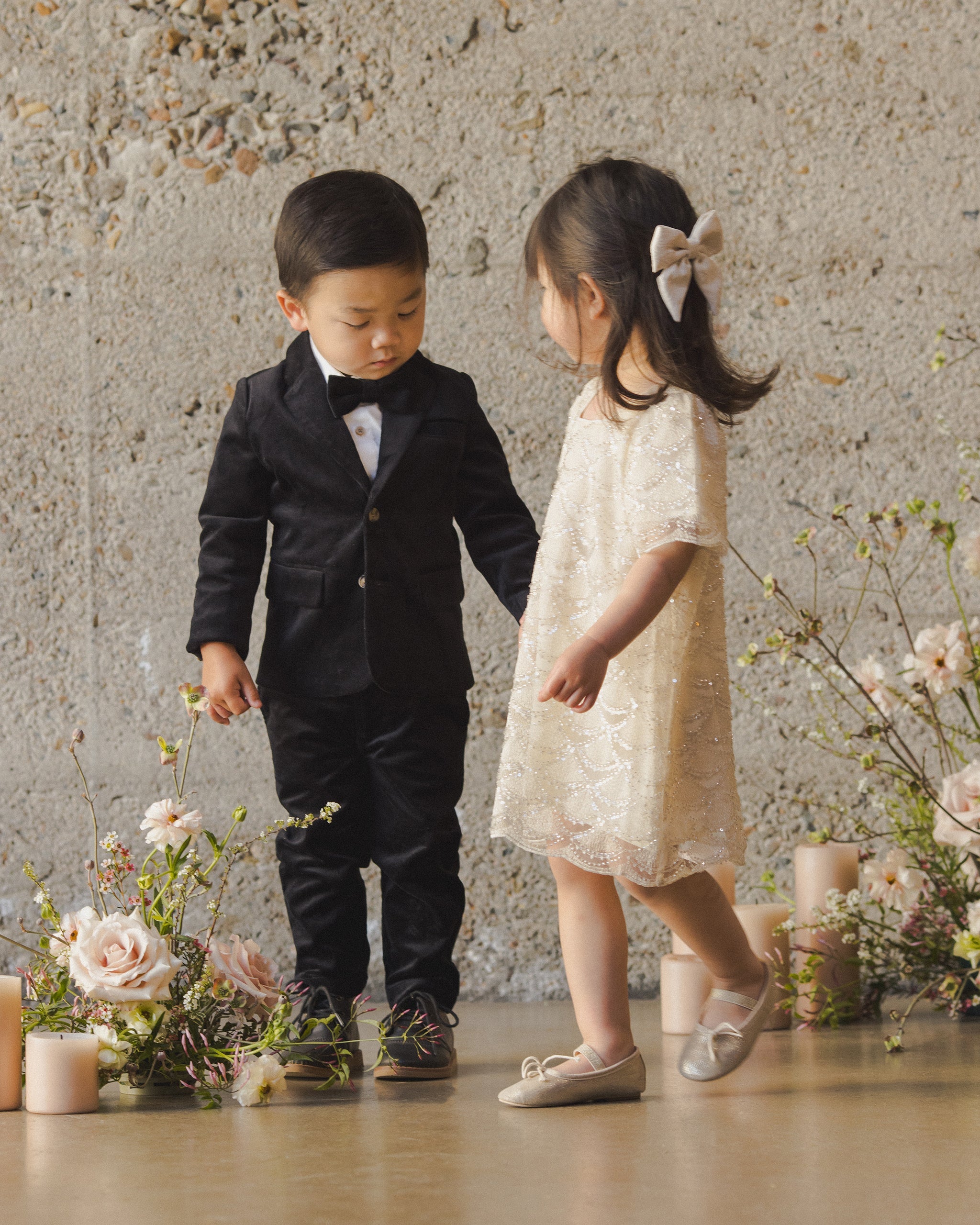 Daisy Dress | Silver Metallic