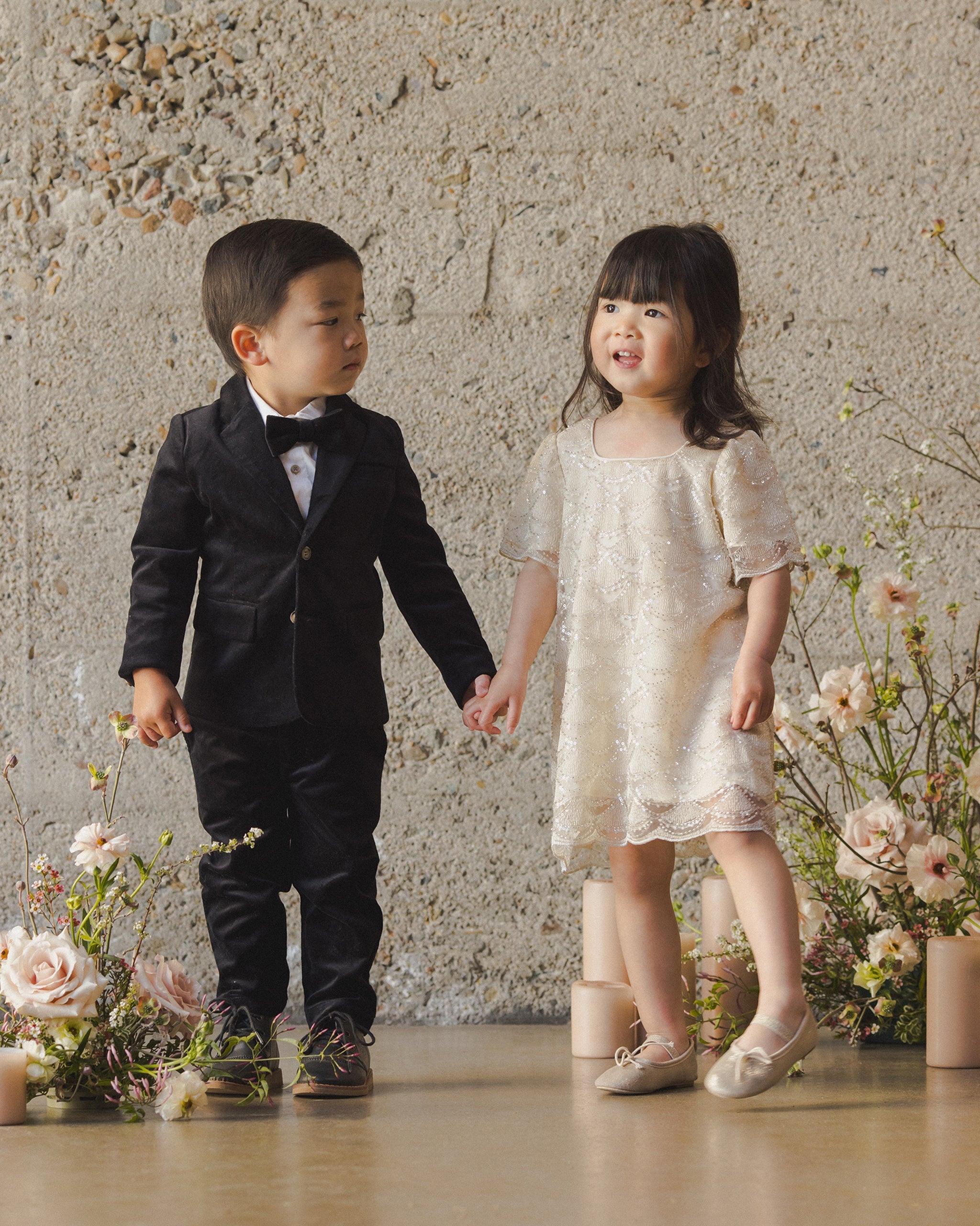 Daisy Dress | Silver Metallic