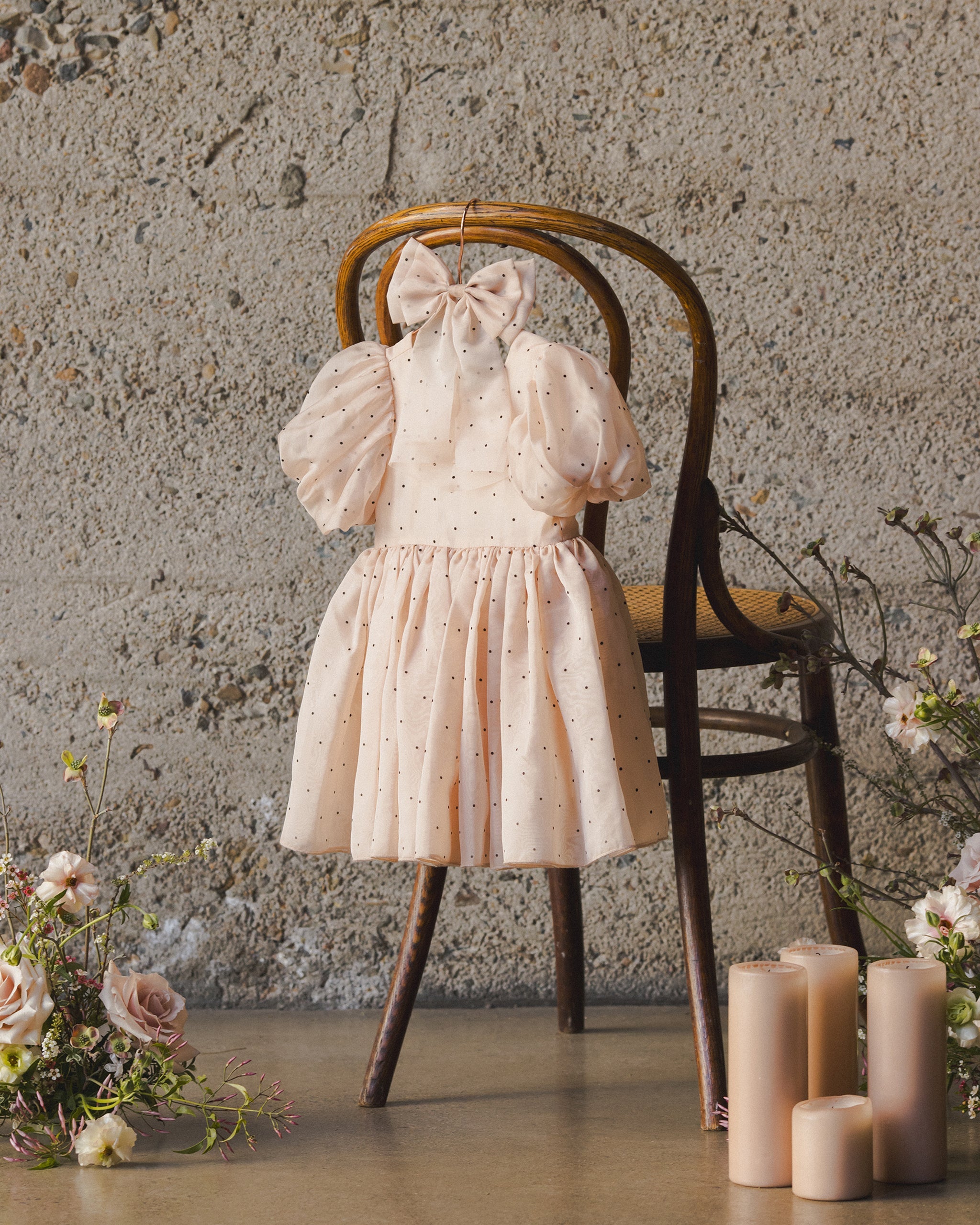 Alice Bow | Flocked Dot