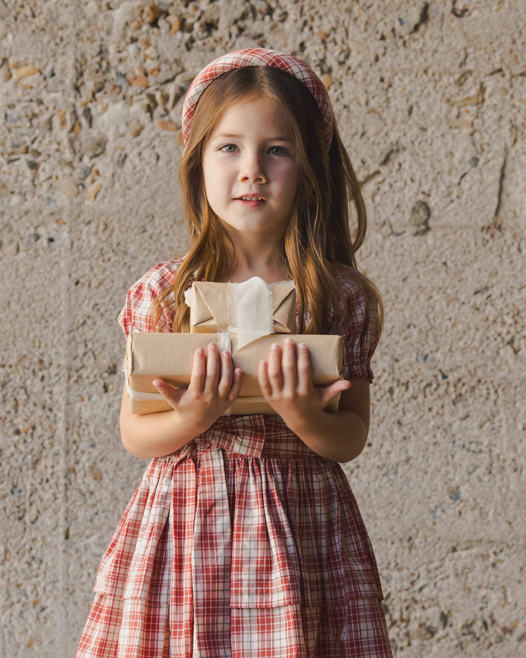 Padded Headband || Holiday Tartan