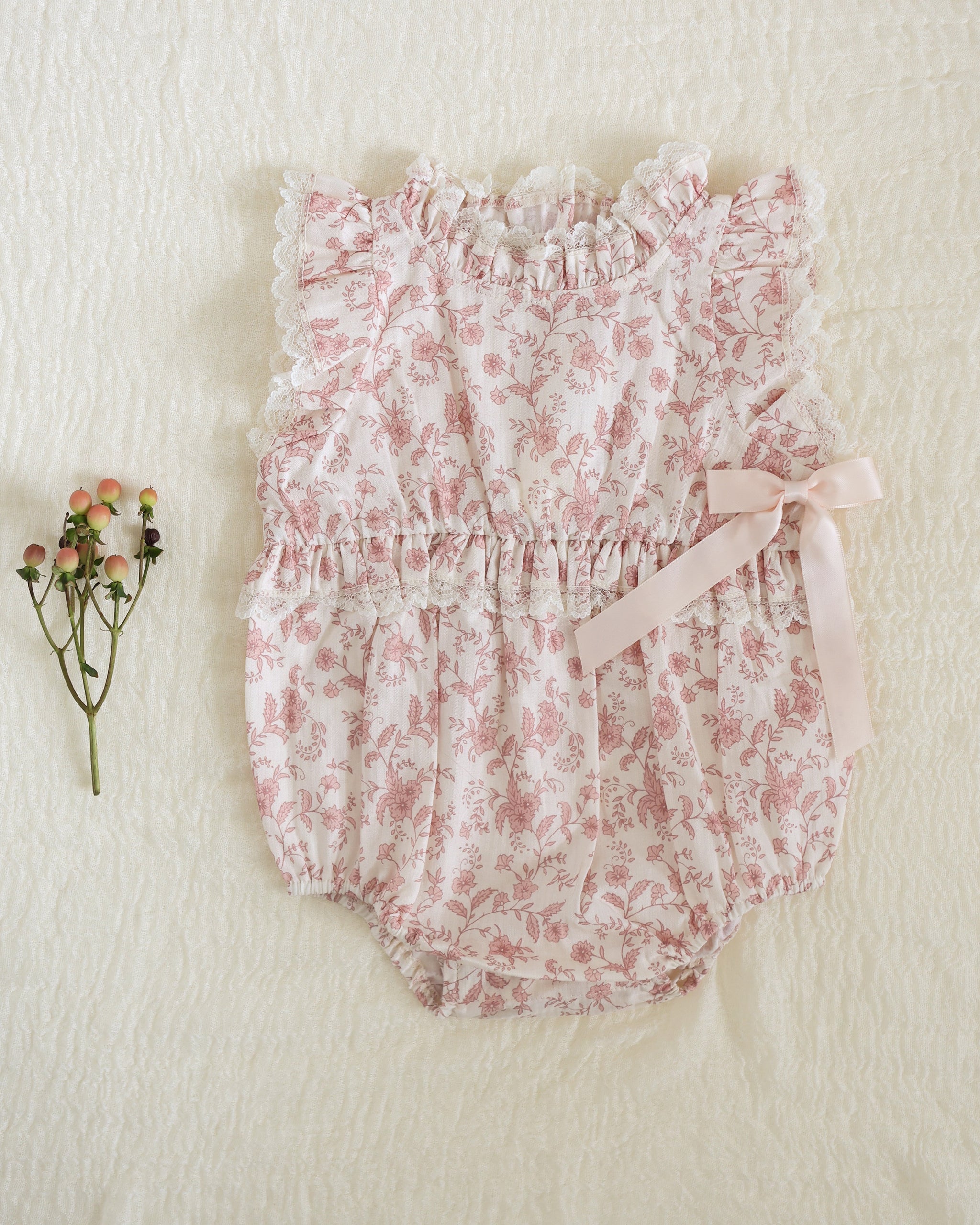 Alice Romper | Pink Toile