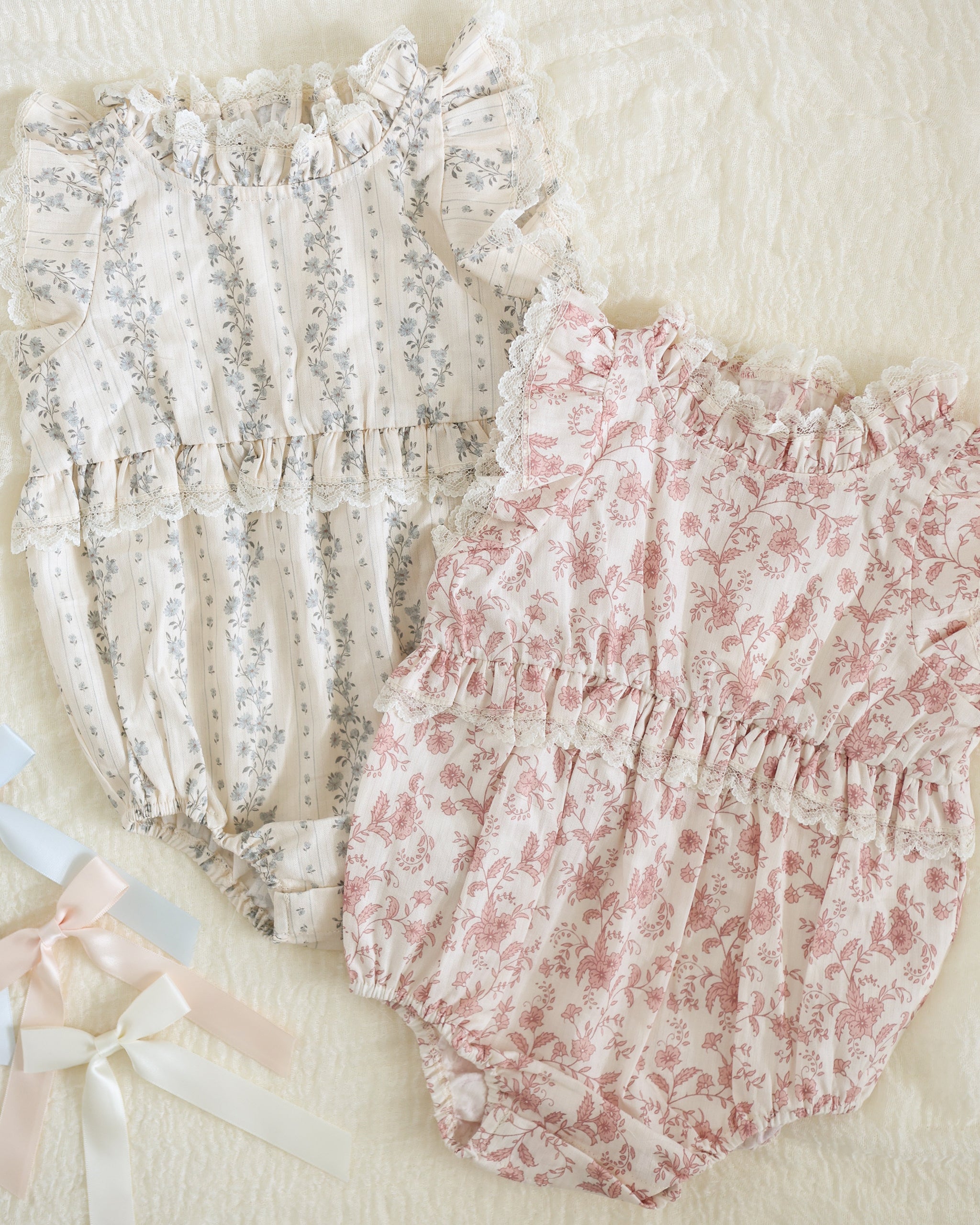 Alice Romper | Pink Toile