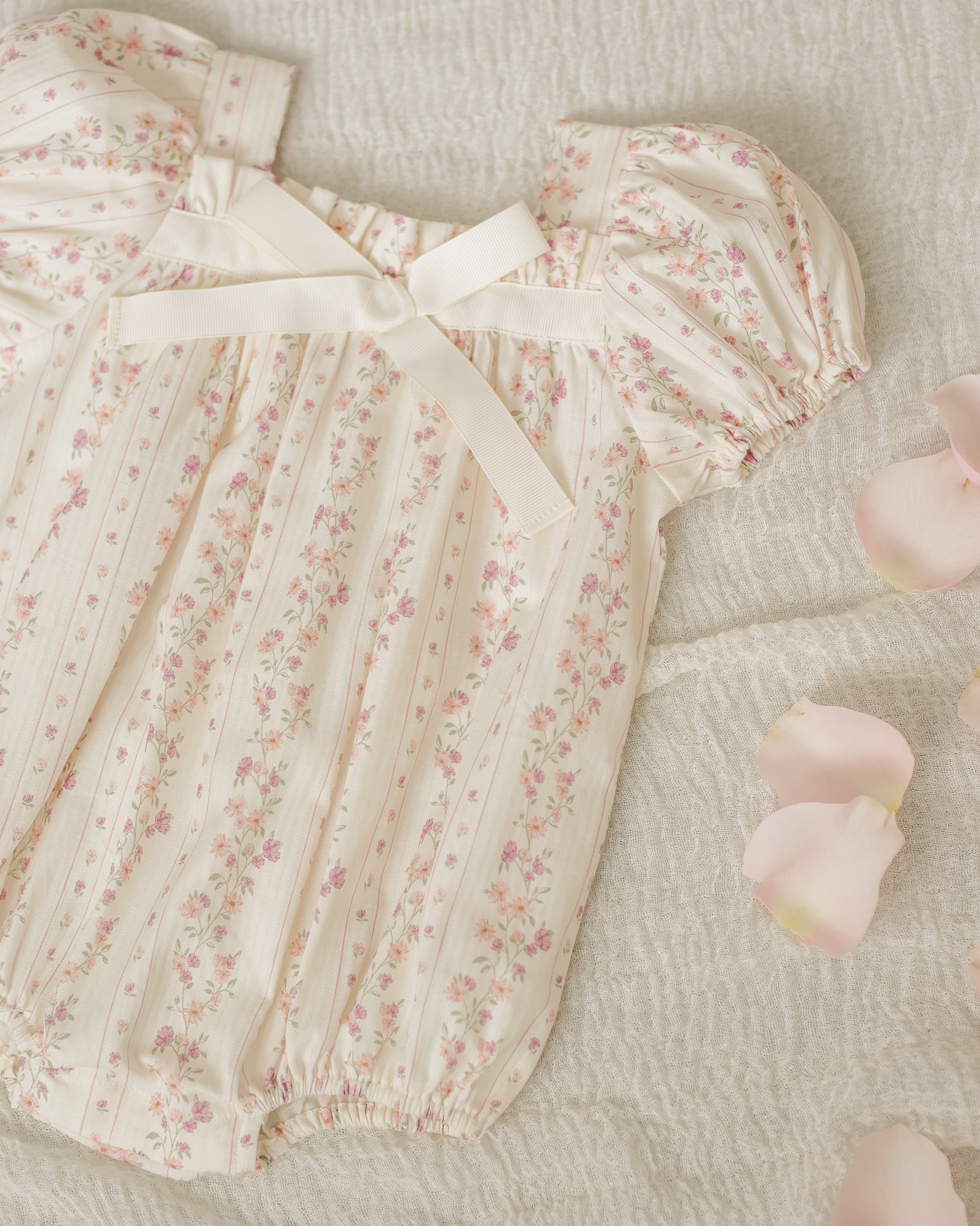 Lyla Romper | Floral Stripe
