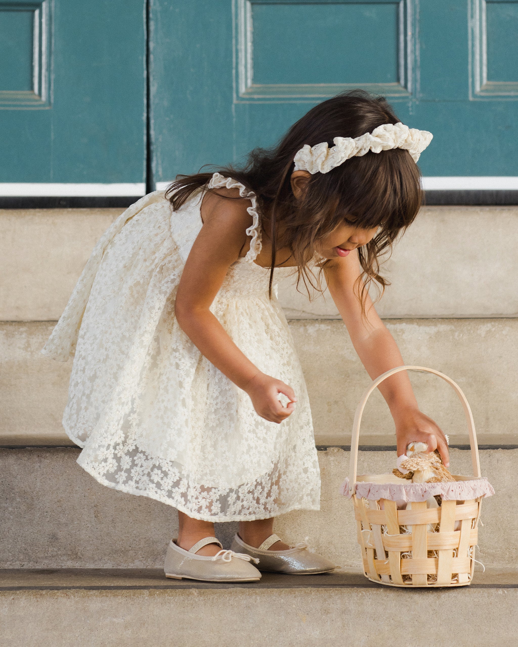 Mara Dress | Embroidered Daisy Tulle