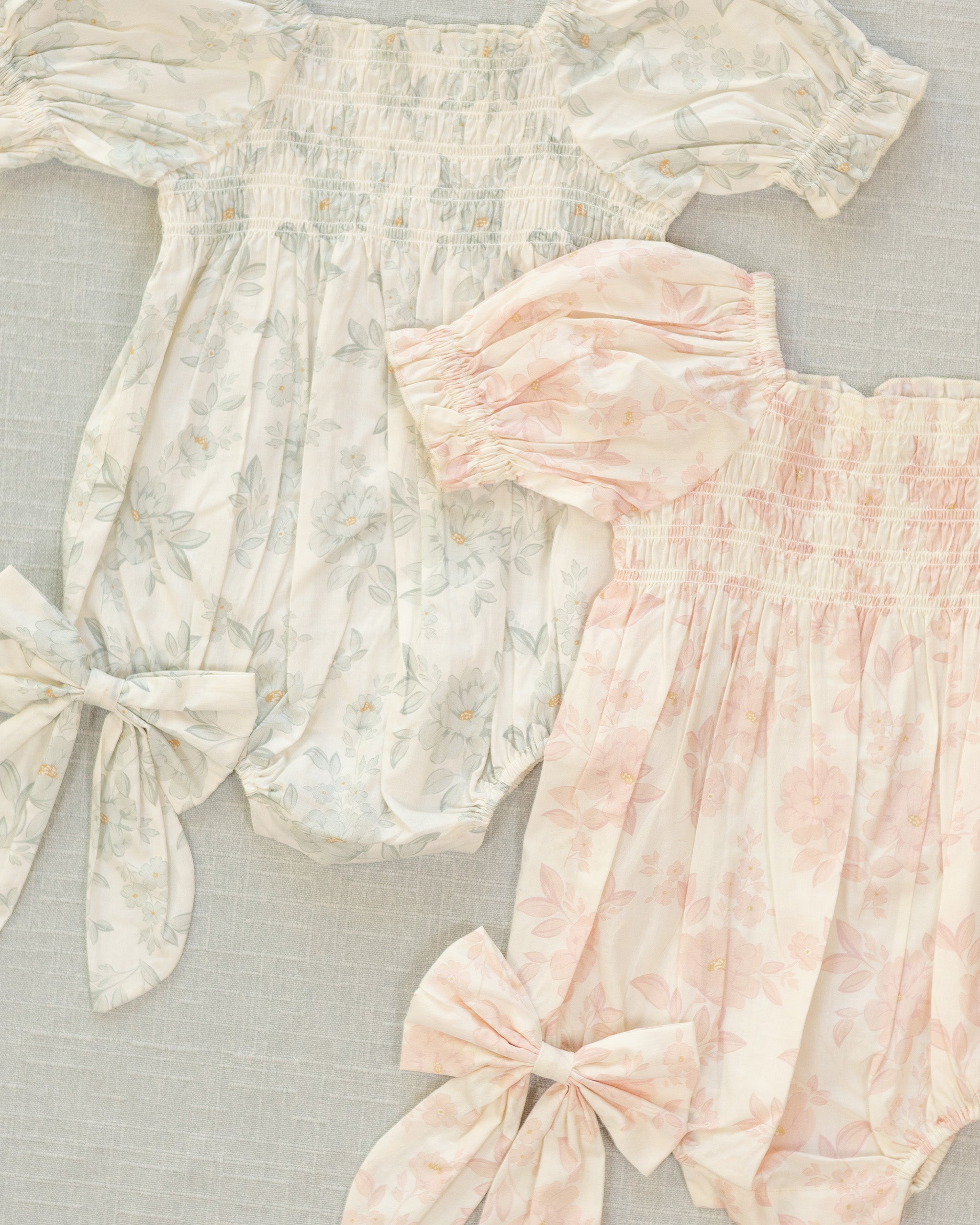 Hazel Romper Mist English Rose