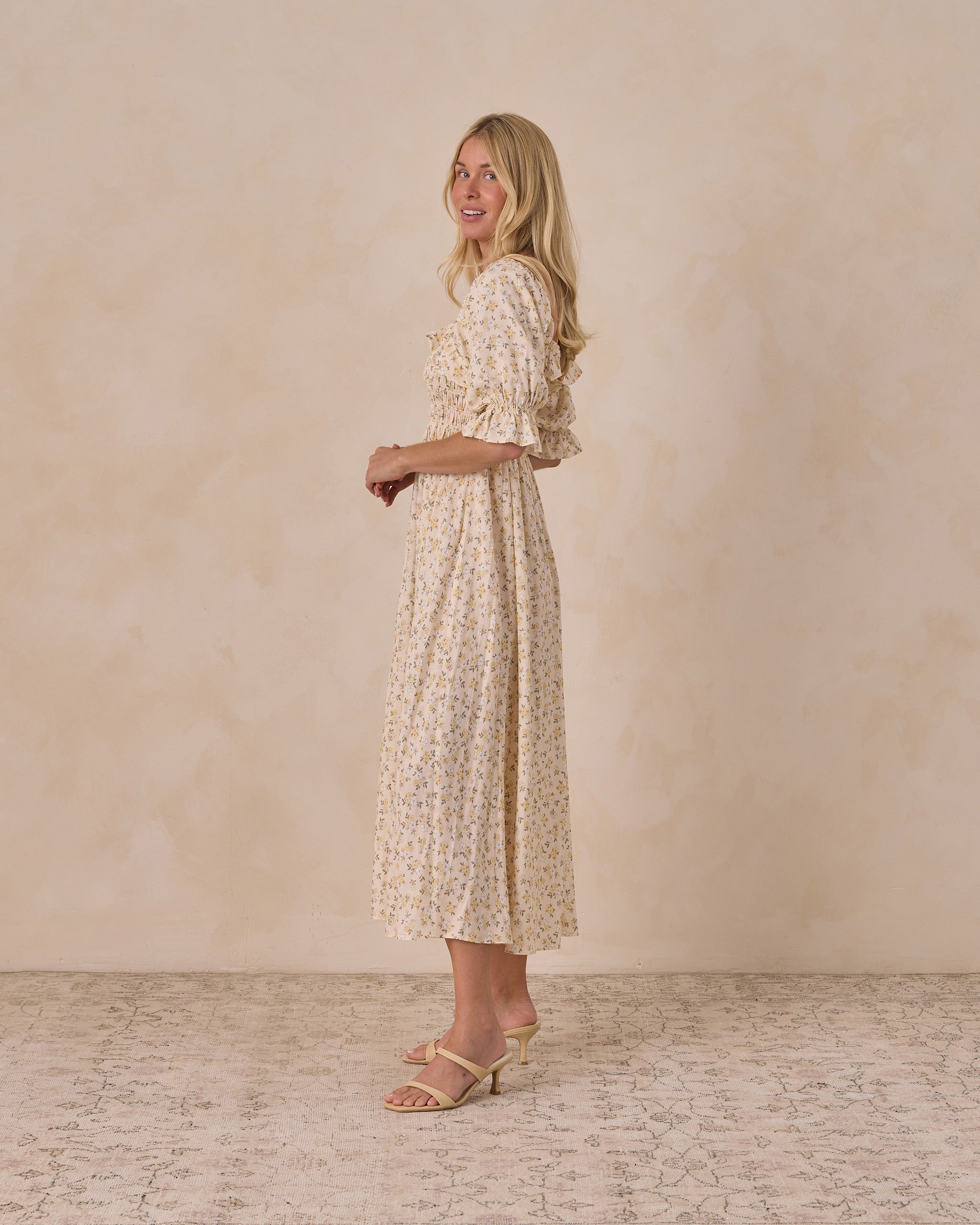 Women's Birdie Dress Lemon Meadow - Rylee + Cru | Kids Clothes | Trendy Baby Clothes | Modern Infant Outfits |