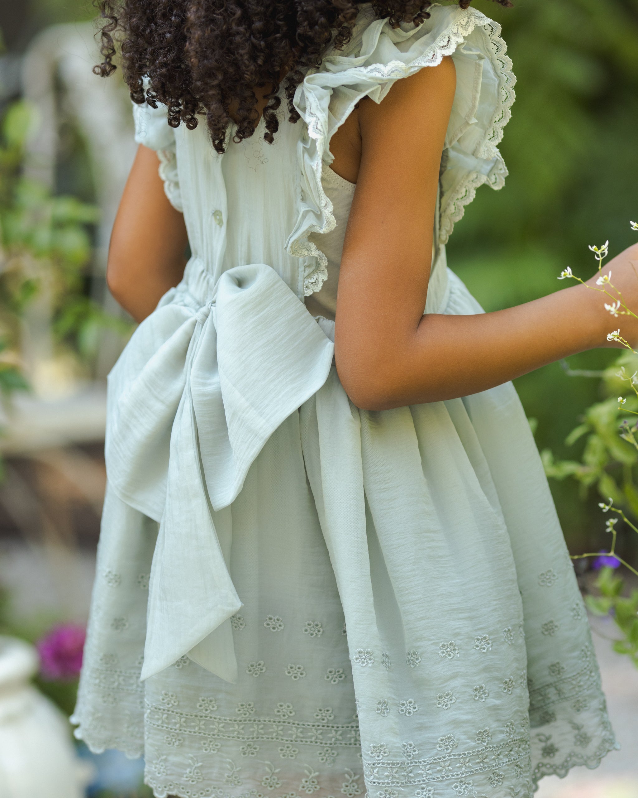 Provence Dress Sky - Rylee + Cru | Kids Clothes | Trendy Baby Clothes | Modern Infant Outfits |