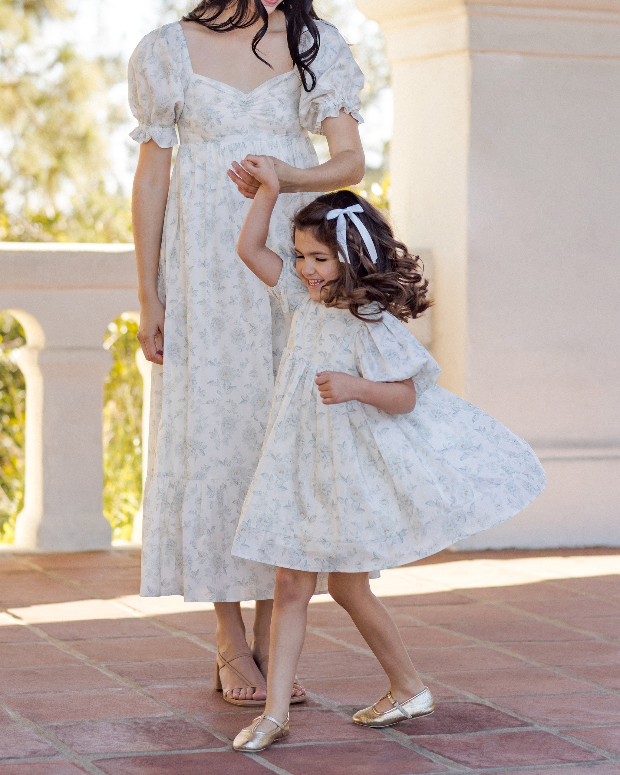 Luna Dress Mist English Rose