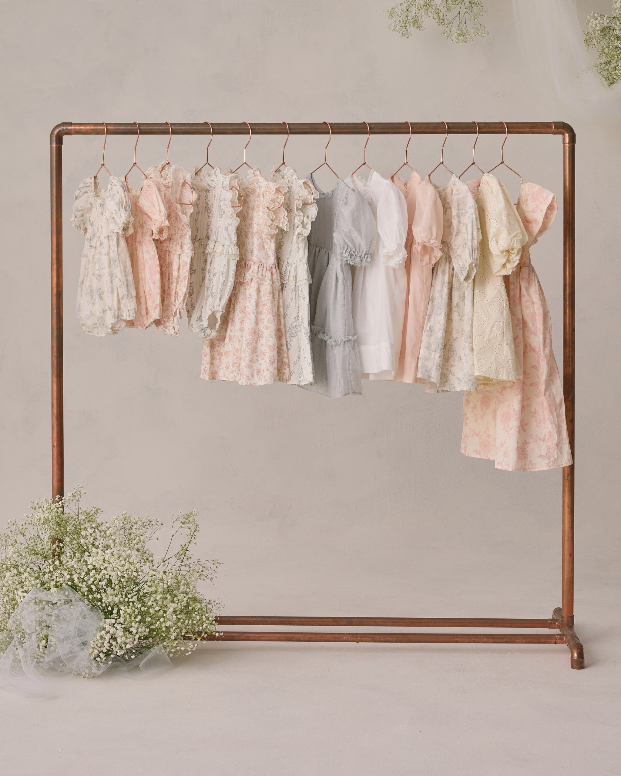 Hazel Romper Blush English Rose