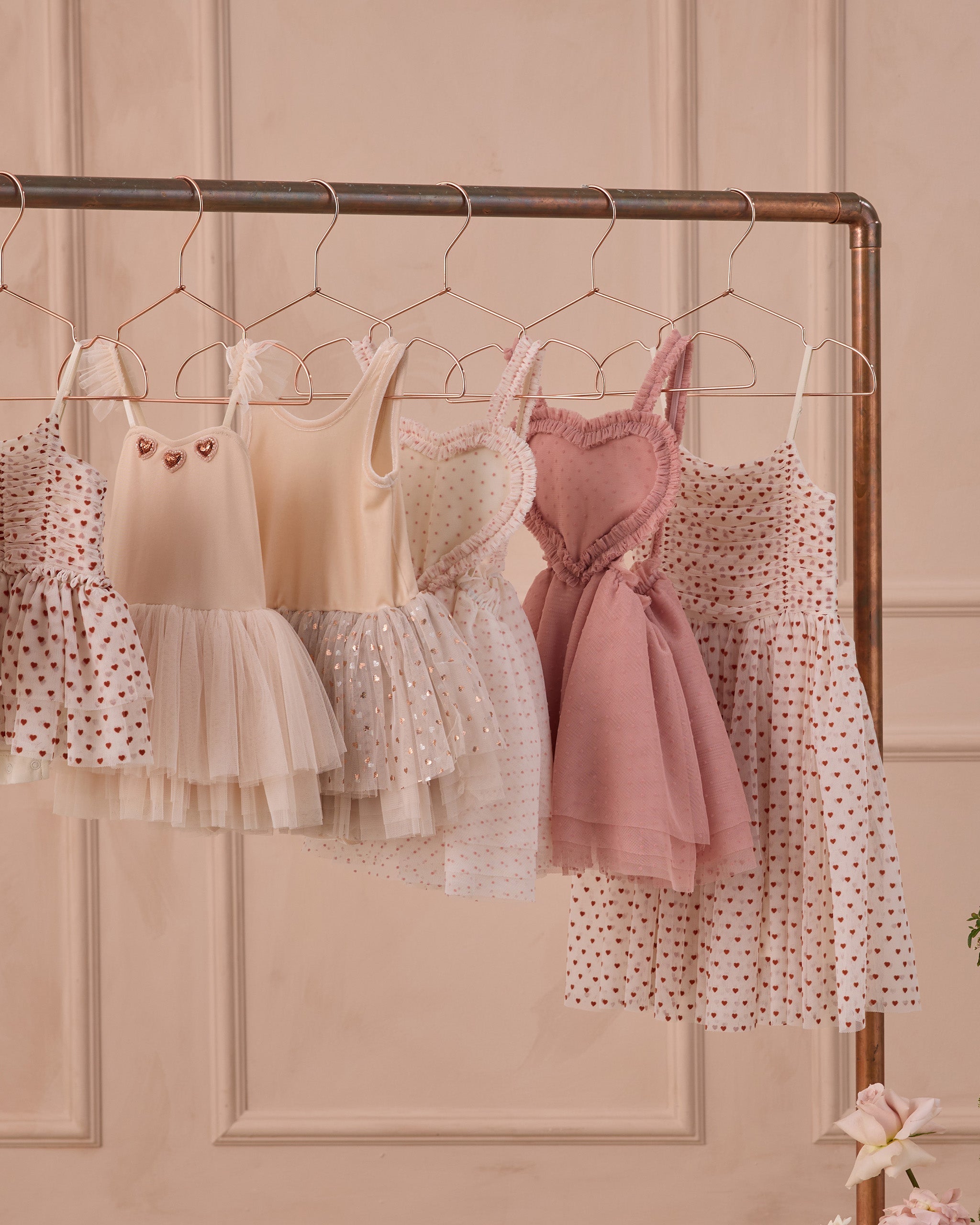 Tallulah Tutu Rose Gold Hearts Noralee Tallulah Tutu Rose Gold Hearts Noralee