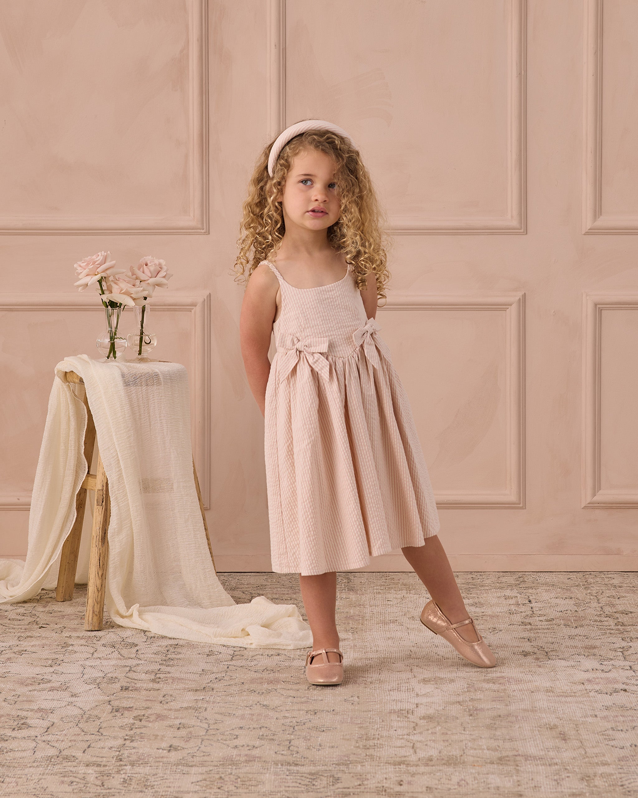 Robe midi Béatrice Pétale