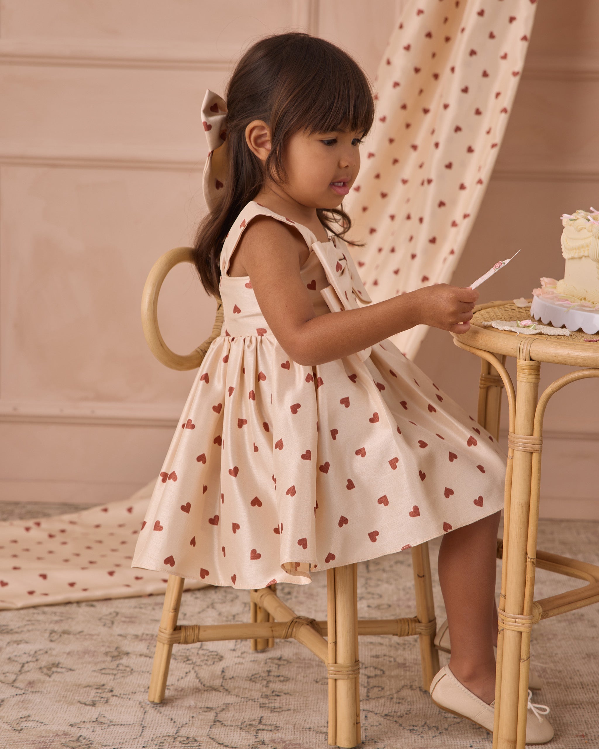 Cindy Dress Red Hearts