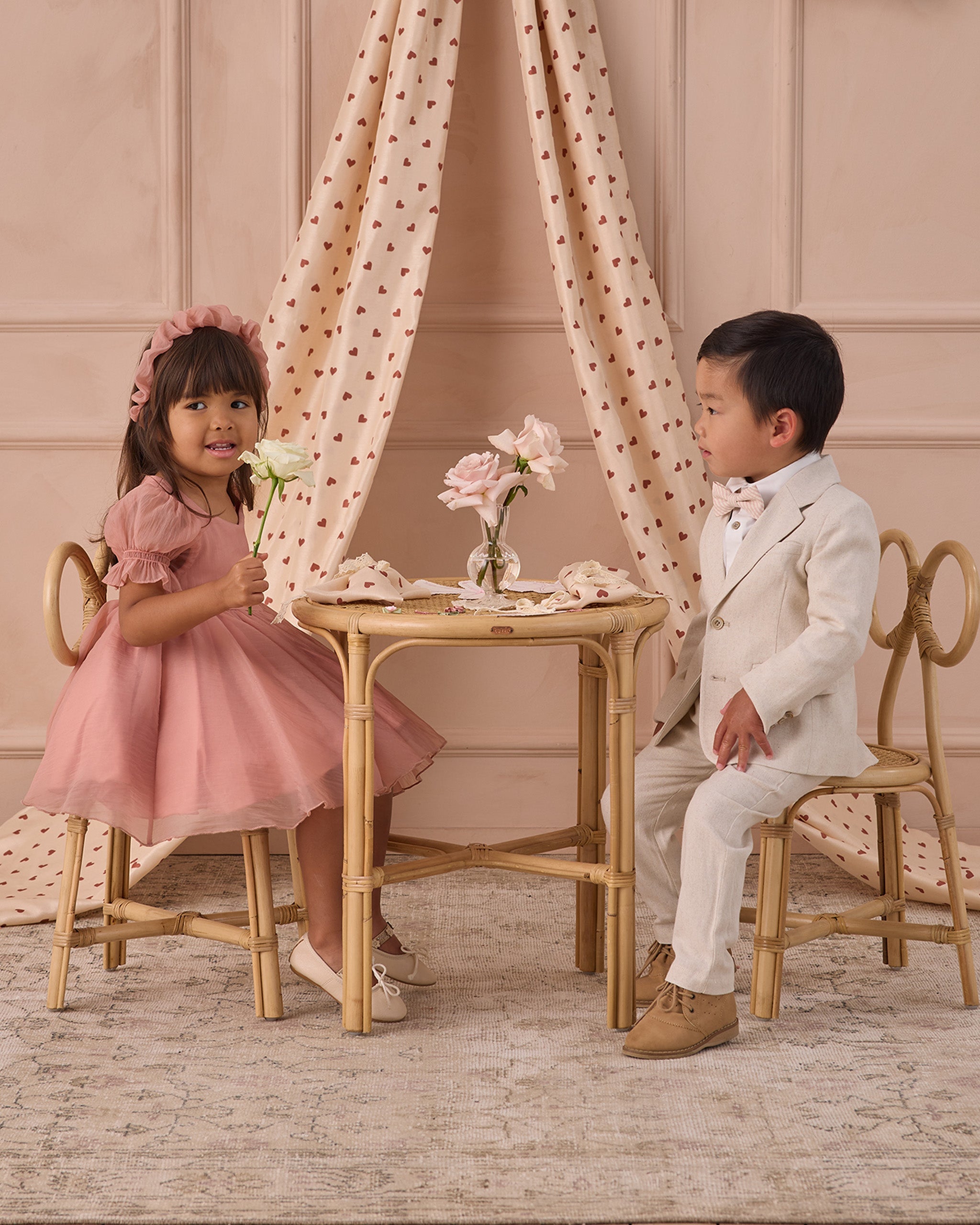 Robe rose pour la Saint-Valentin