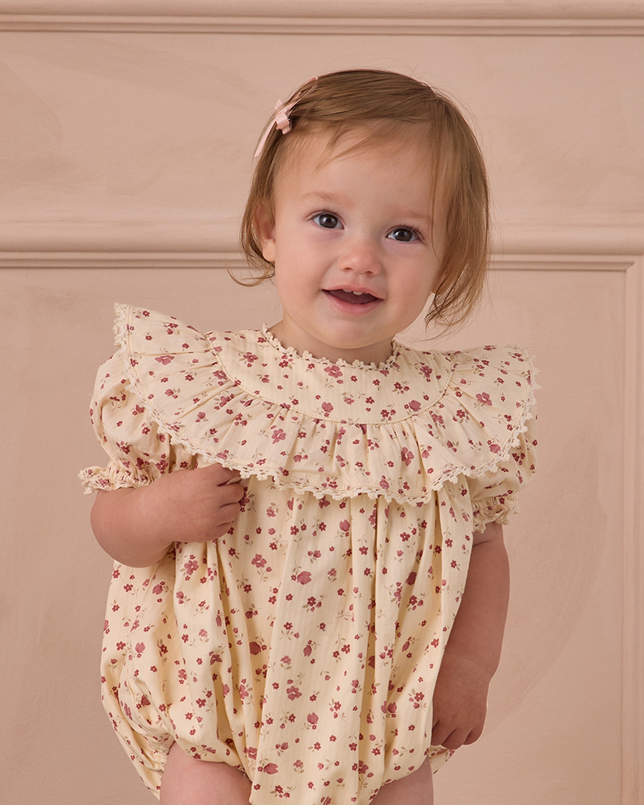 Eva Romper Red Floral