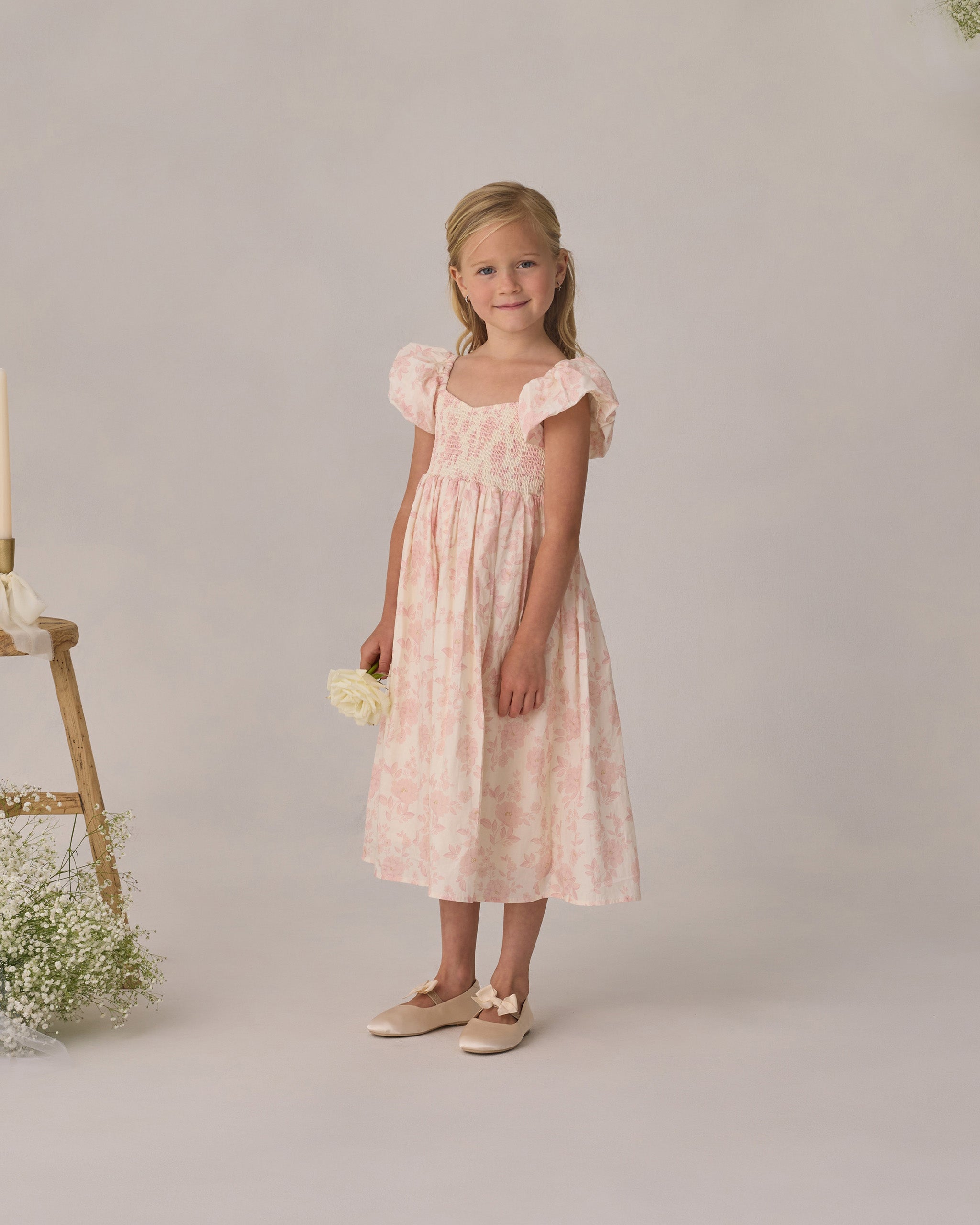 Hazel Dress Blush English Rose