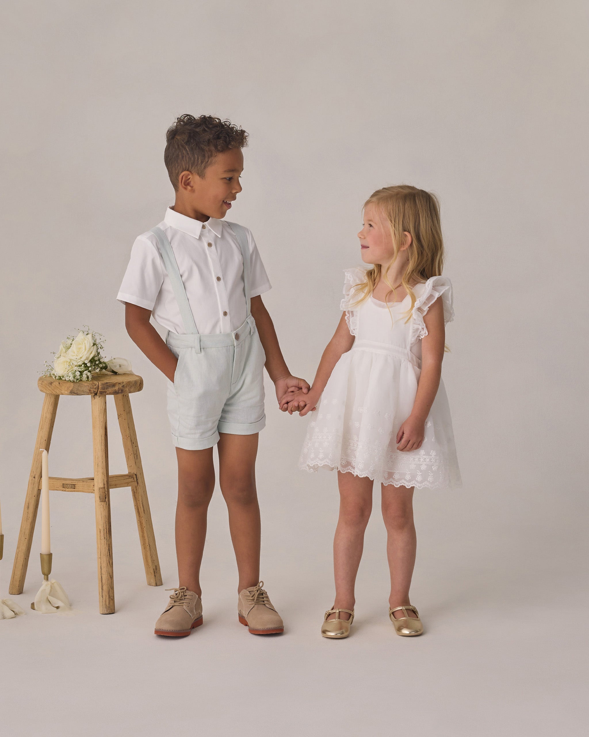 Provence Dress White - Rylee + Cru | Kids Clothes | Trendy Baby Clothes | Modern Infant Outfits |