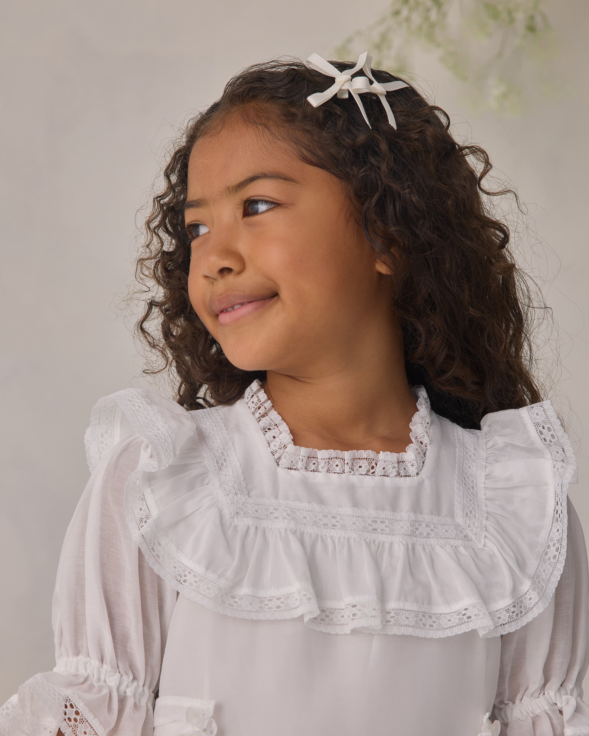 Mini Satin Ribbon Bows Pearl, Ivory