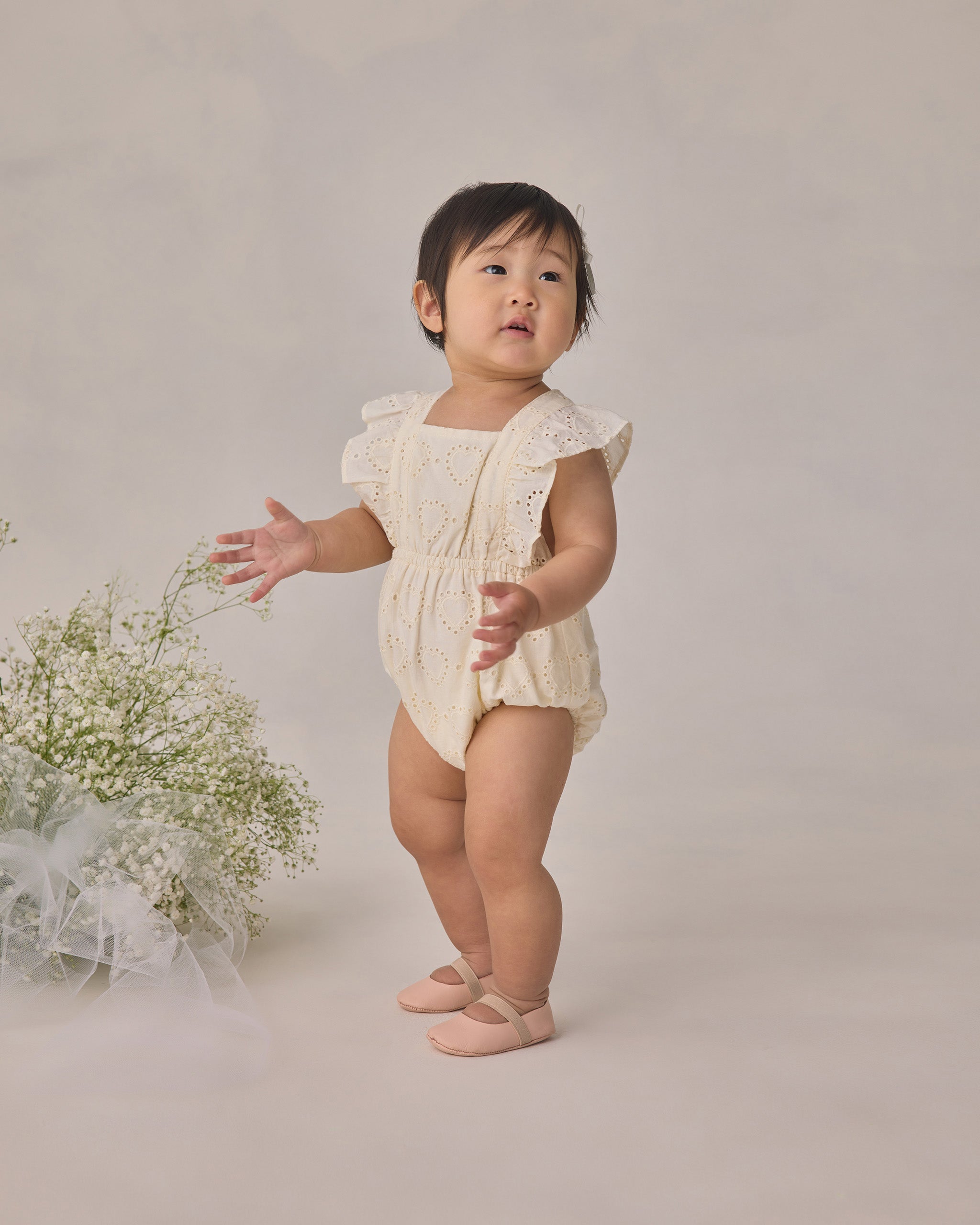 Lucy Romper Ivory
