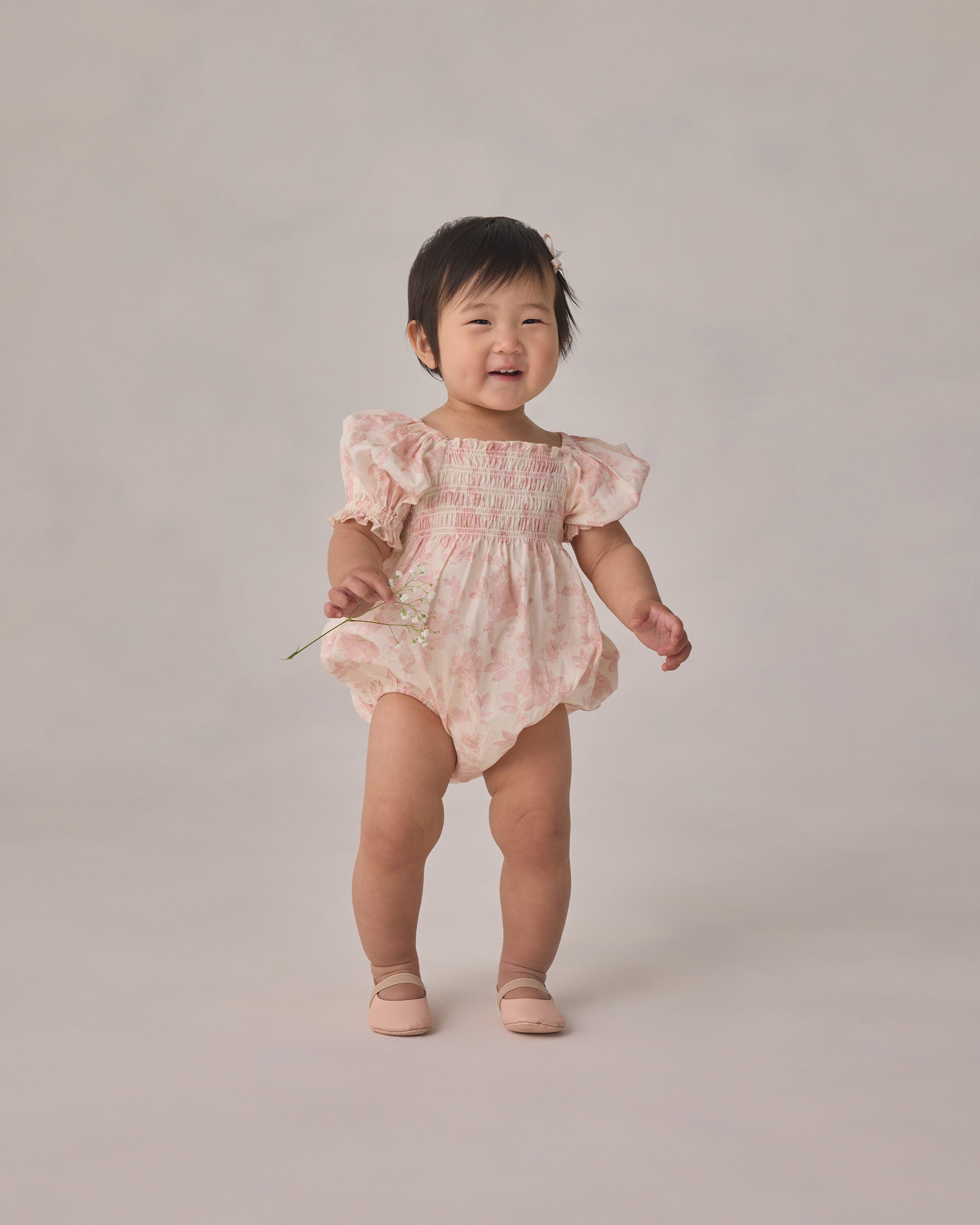 Hazel Romper Blush English Rose