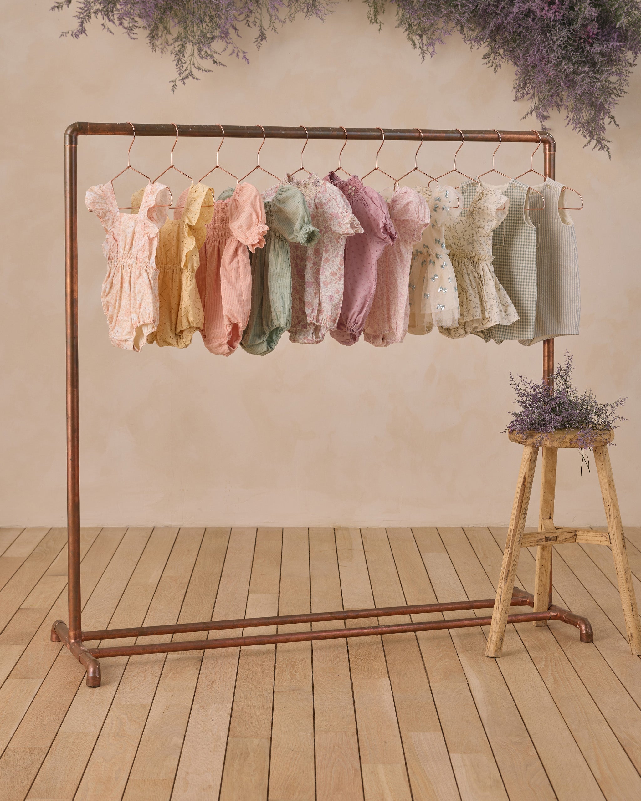 Hazel Romper Petal - Rylee + Cru | Kids Clothes | Trendy Baby Clothes | Modern Infant Outfits |