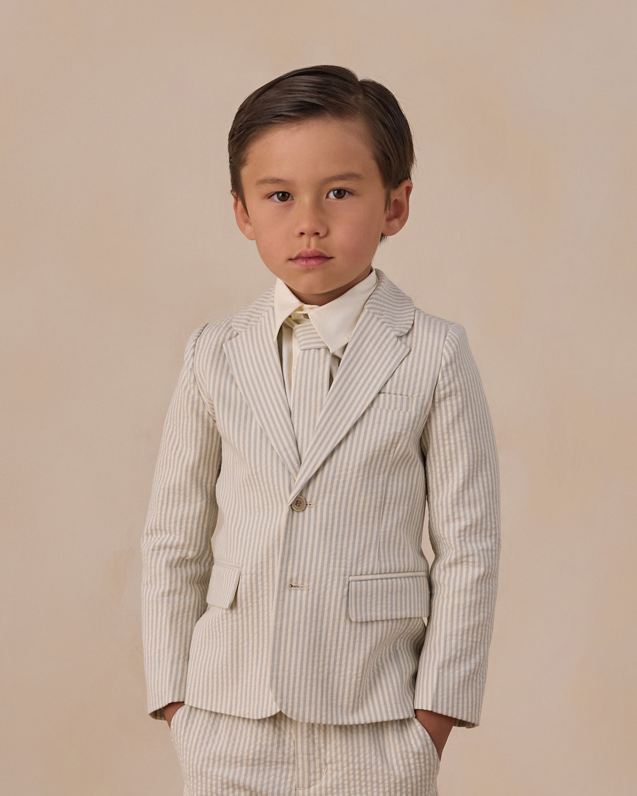 Sebastian Blazer Sky Stripe - Rylee + Cru | Kids Clothes | Trendy Baby Clothes | Modern Infant Outfits |